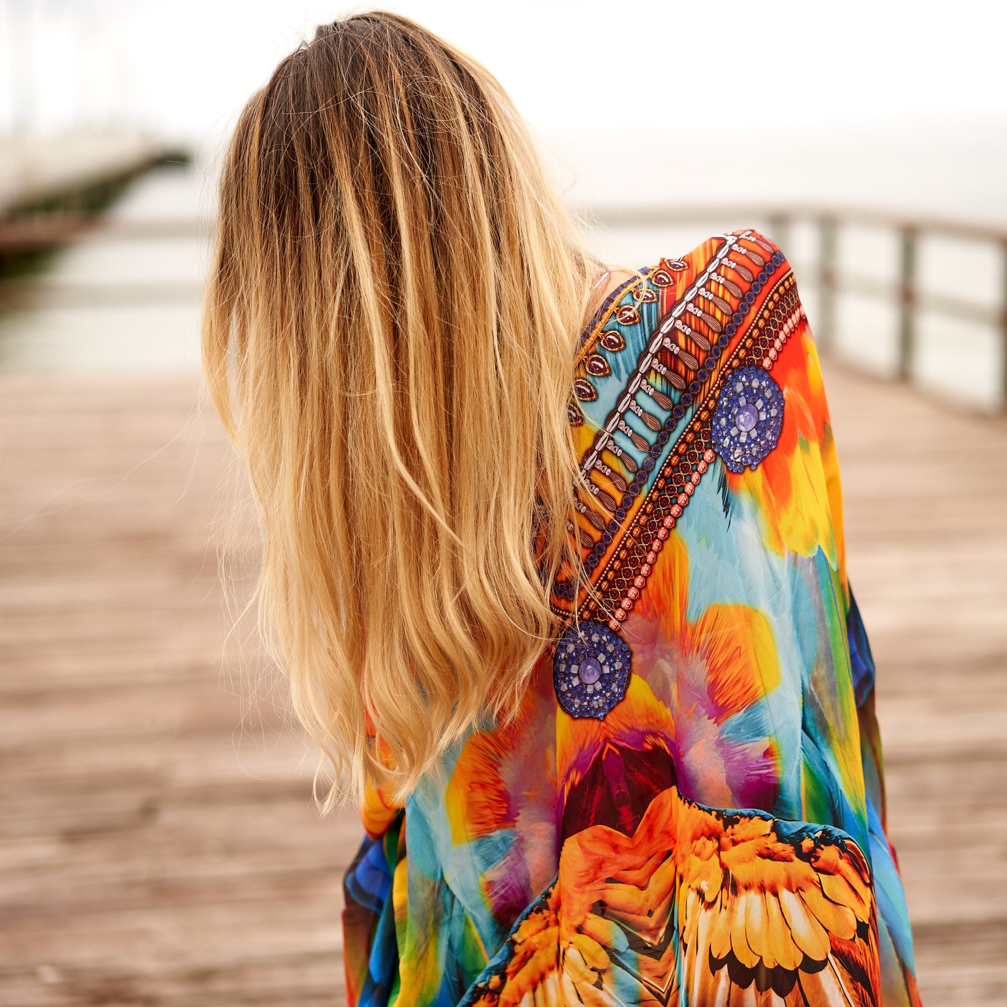 Jungle Jubilee Silk Kaftan | Nature Inspired