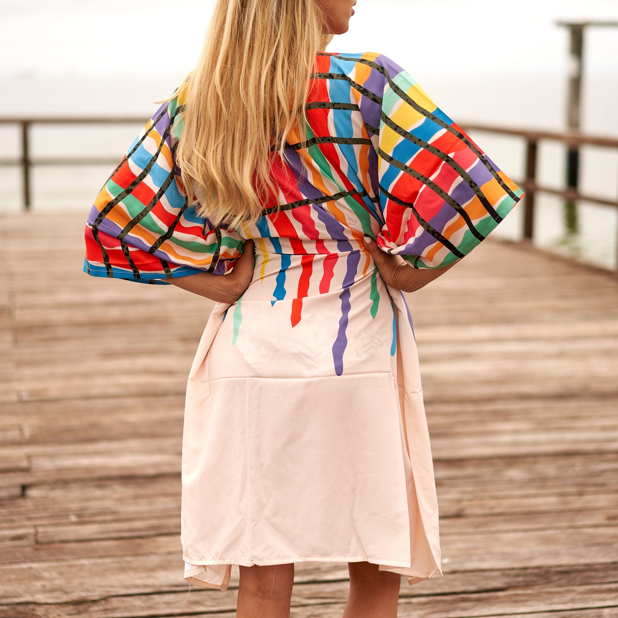 Beach Vibes Cotton Kaftan | Coastal Style