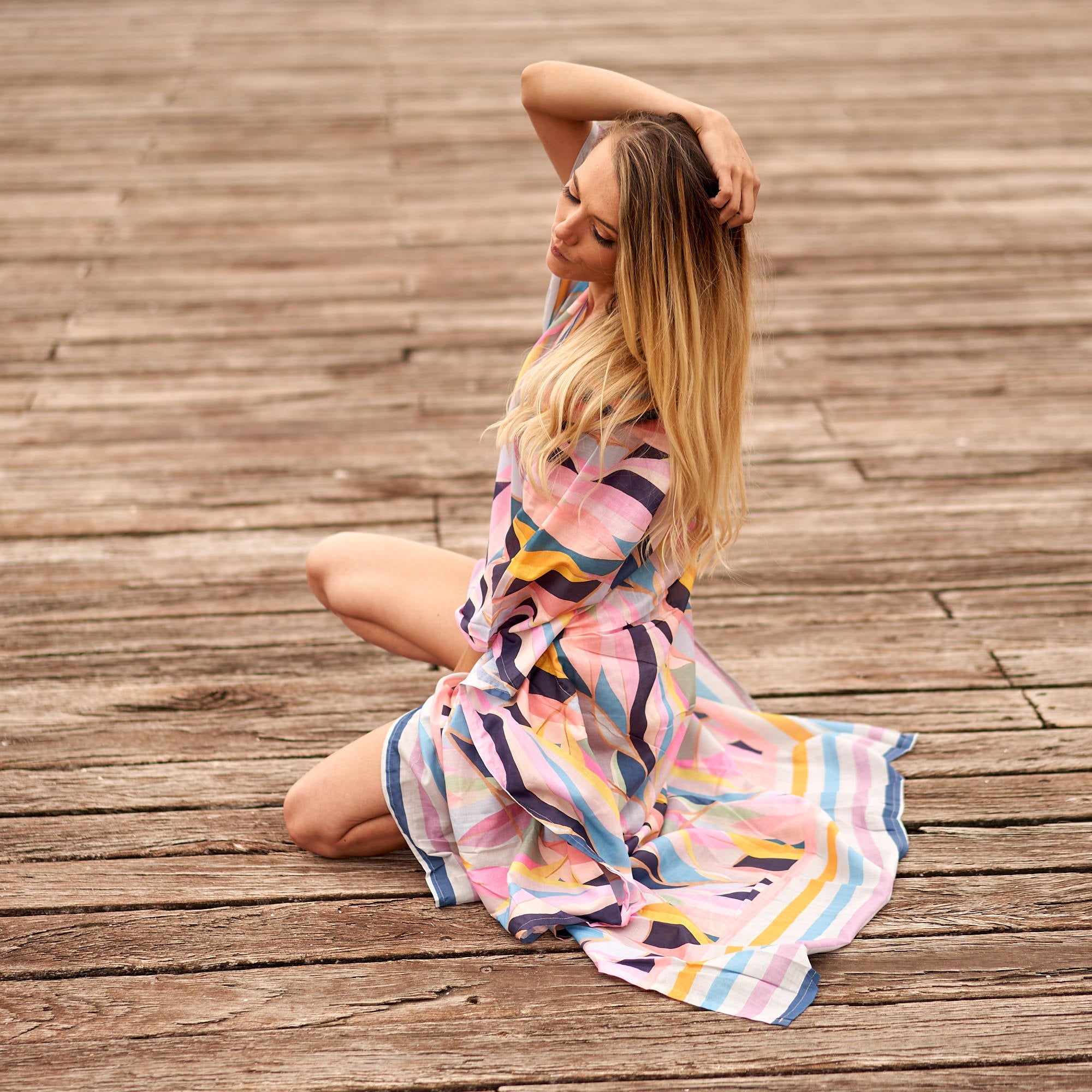 Tropical Paradise' Silk Kaftan | Luxe Boho Style