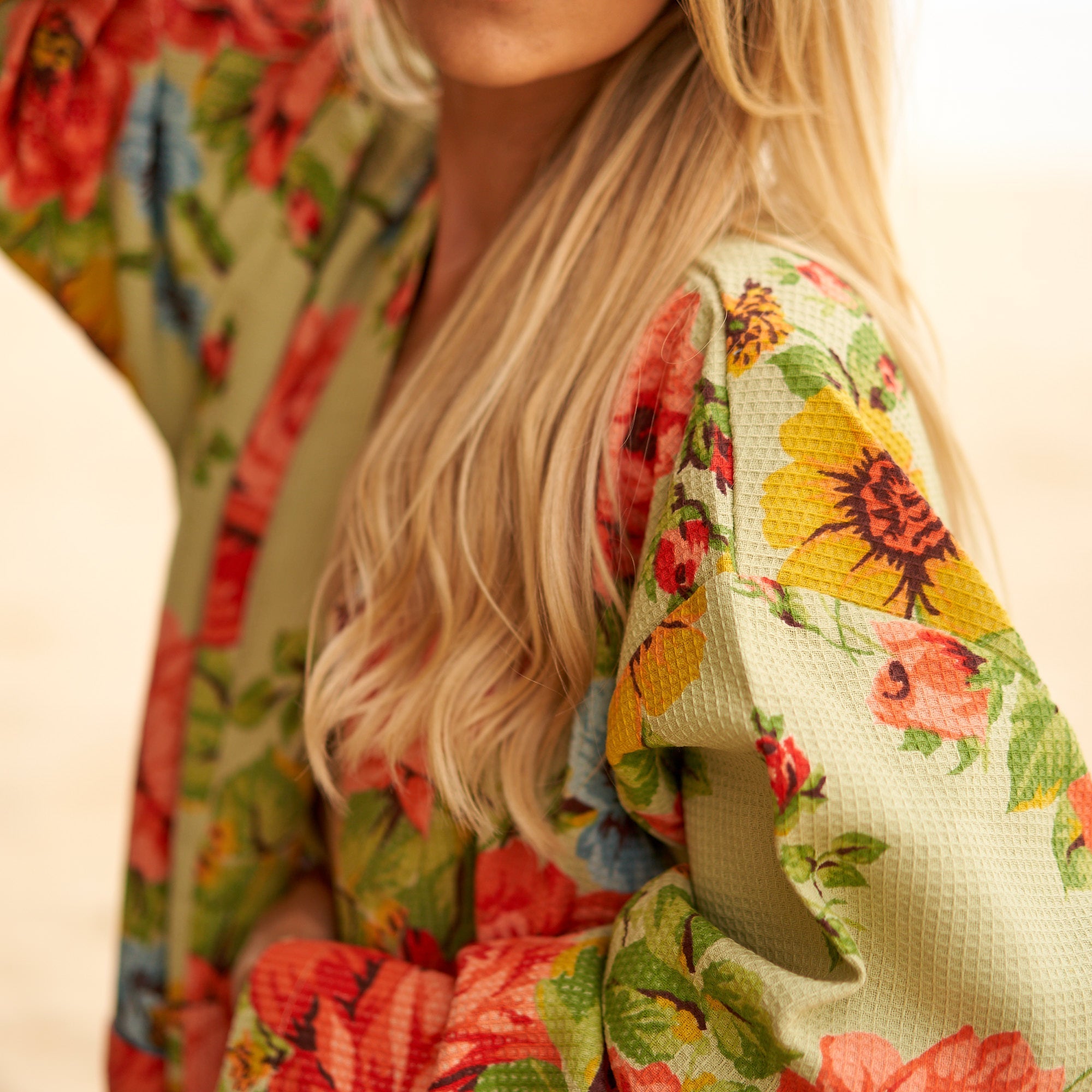 A Symphony of Blossoms Cotton Kimono Robe | Bohemian