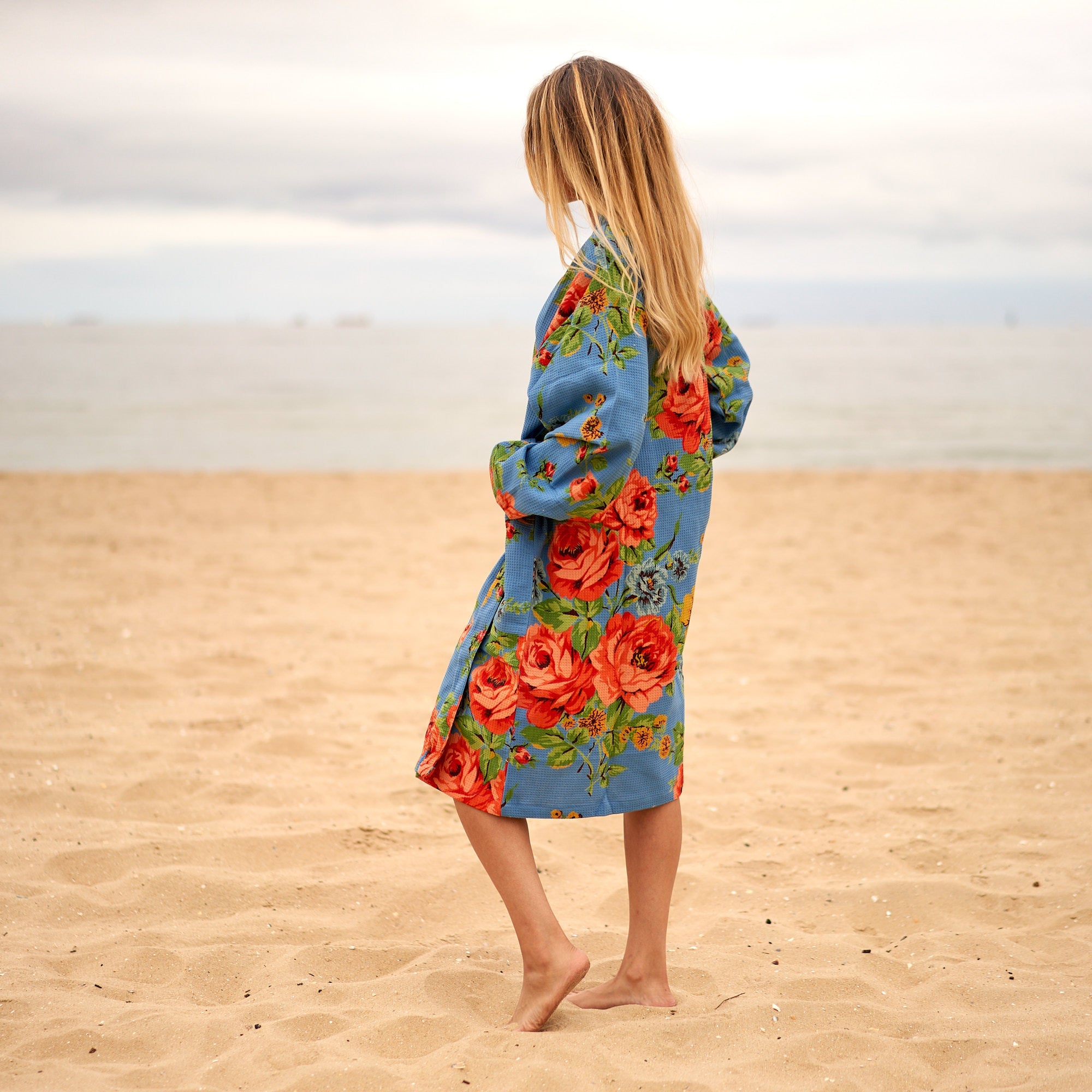 Fresh Florals Cotton Kimono Robe | Spring Vibe