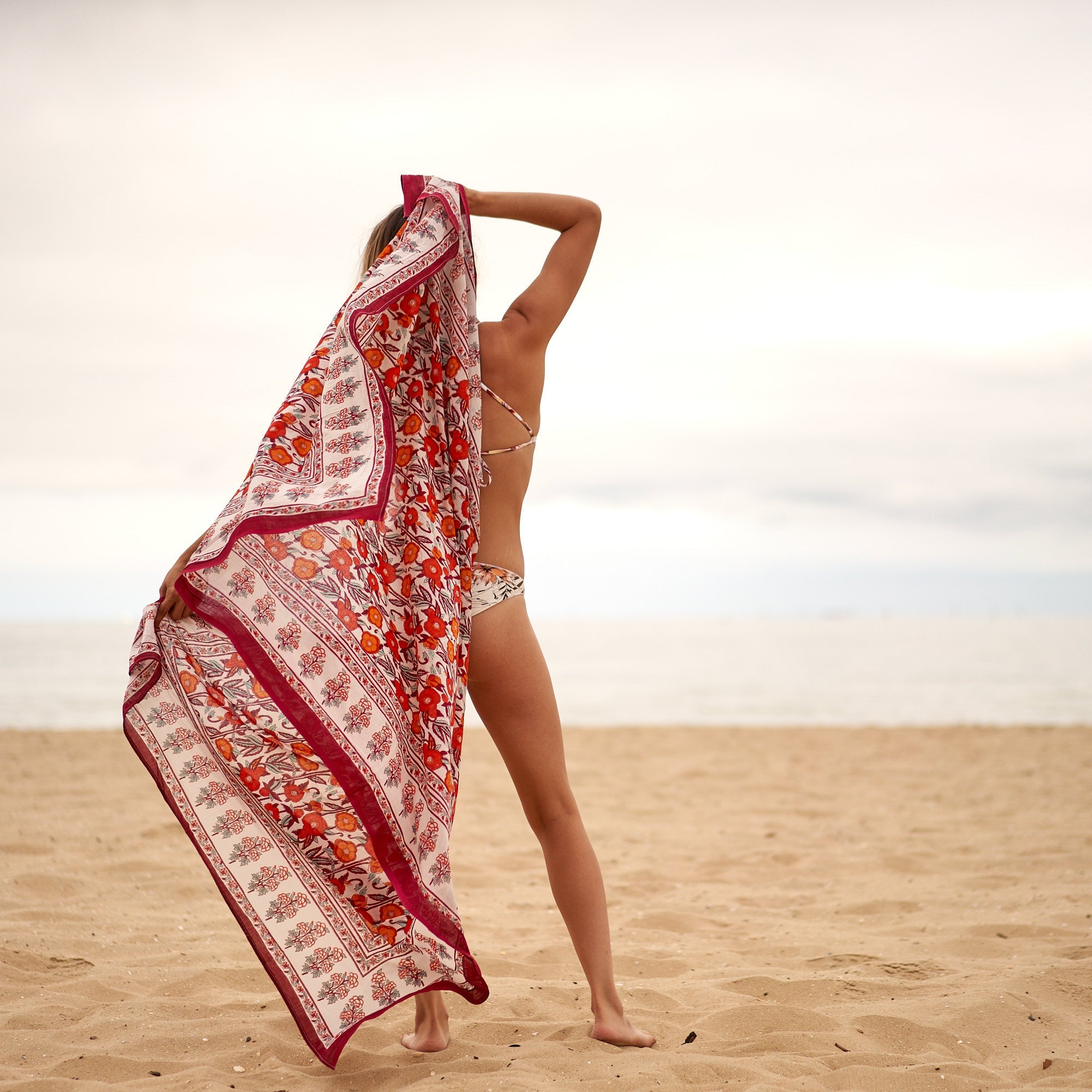 Ocean Oasis Cotton Sarong | Coastal Charm