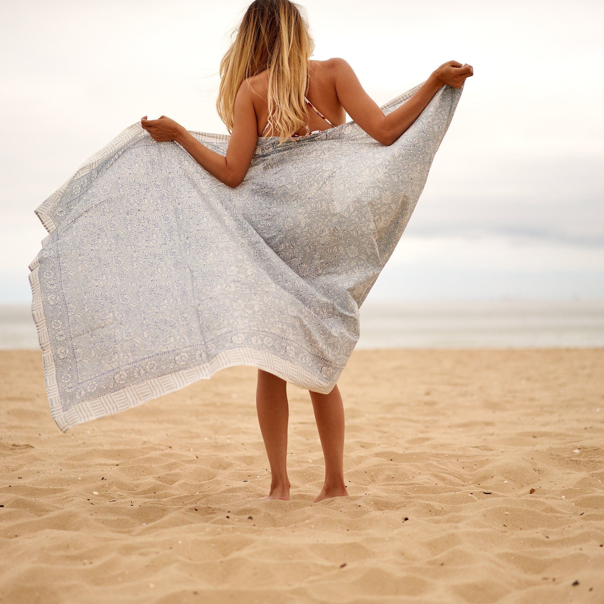 Summer Breeze Cotton Sarong | Soft Hues