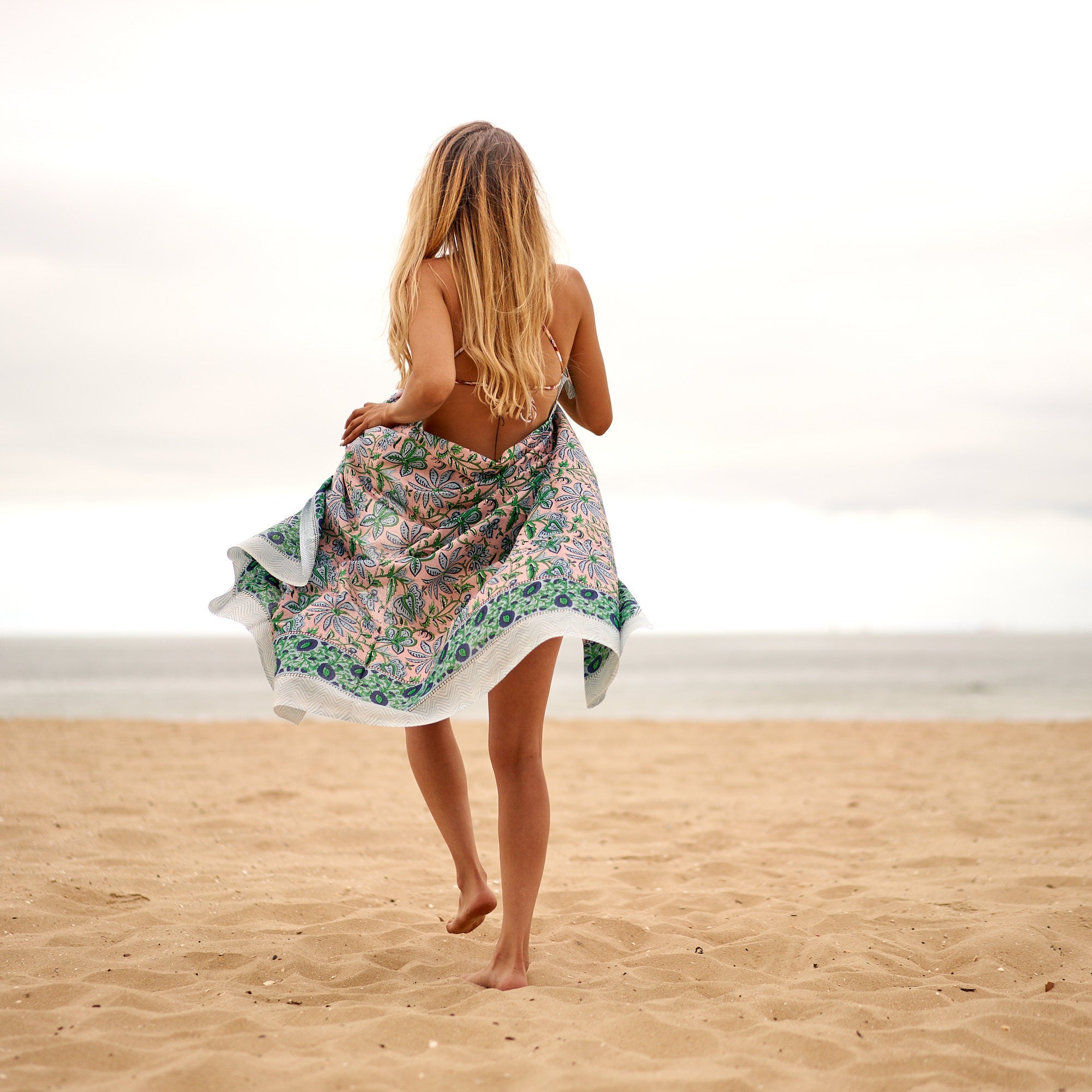 Somewhere Beyond the Sea Cotton Sarong | Ocean Dream