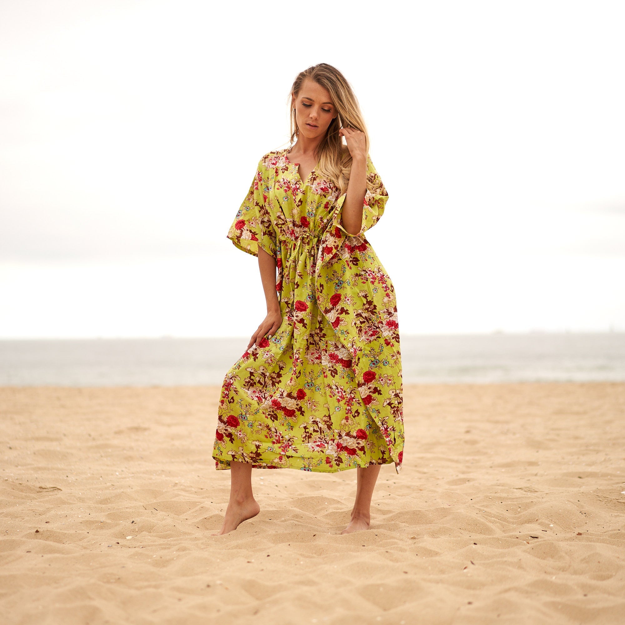 Sophisticated Botanicals Cotton Kaftan | Refined Style