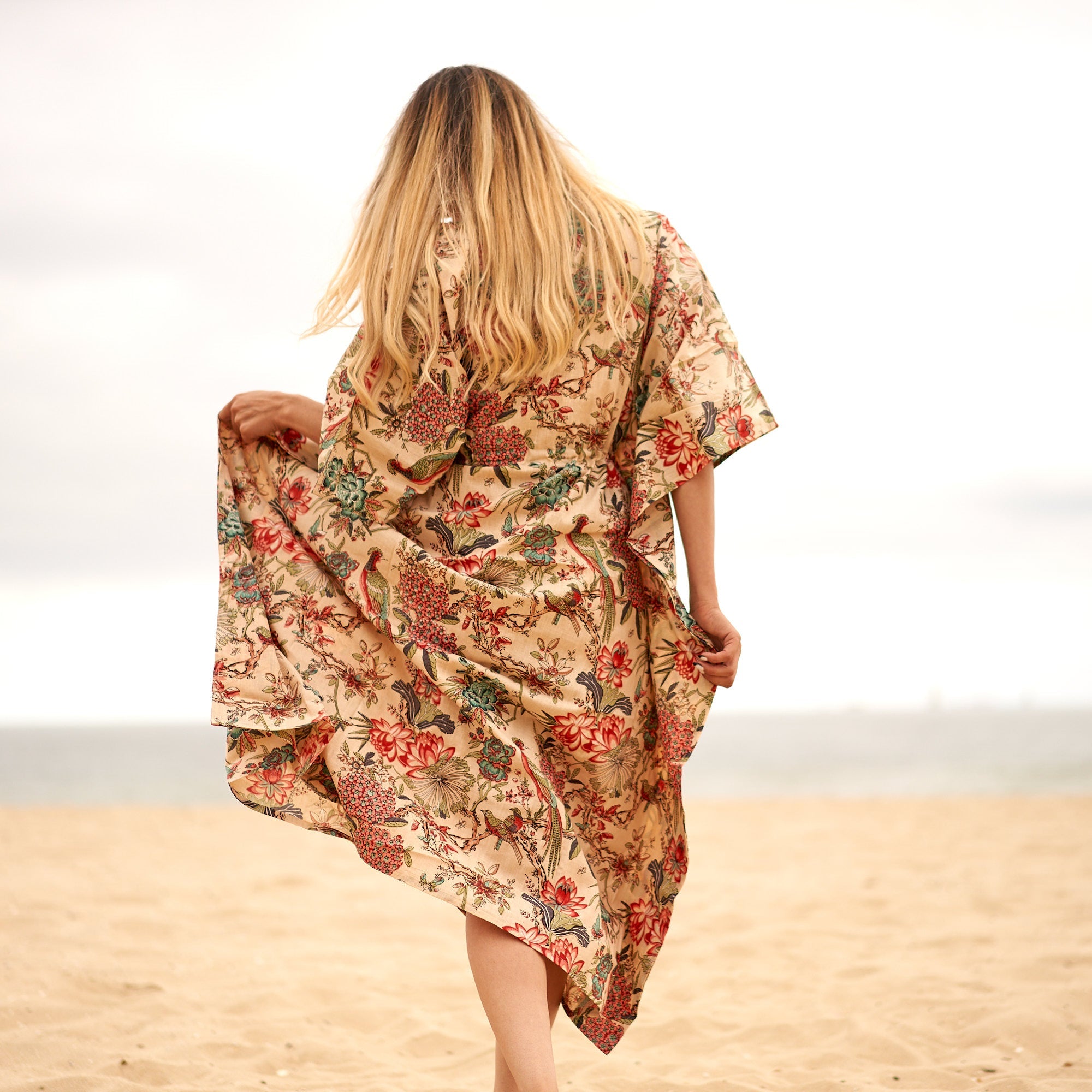 Tropical Paradise Cotton Kaftan | Island Vibe