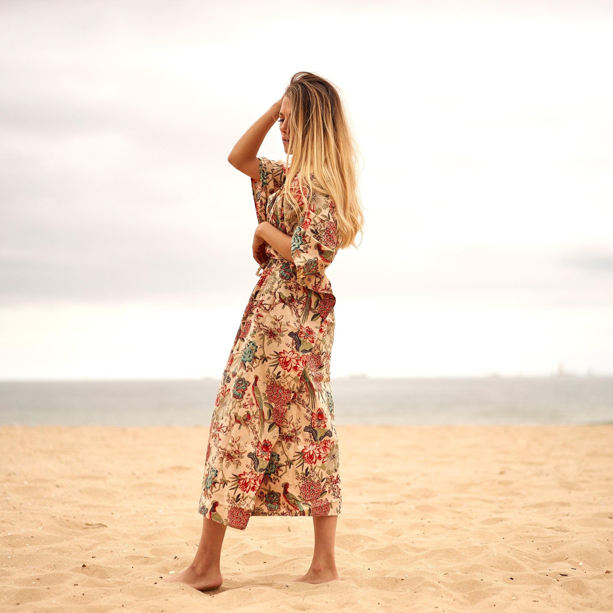 Tropical Paradise Cotton Kaftan | Island Vibe