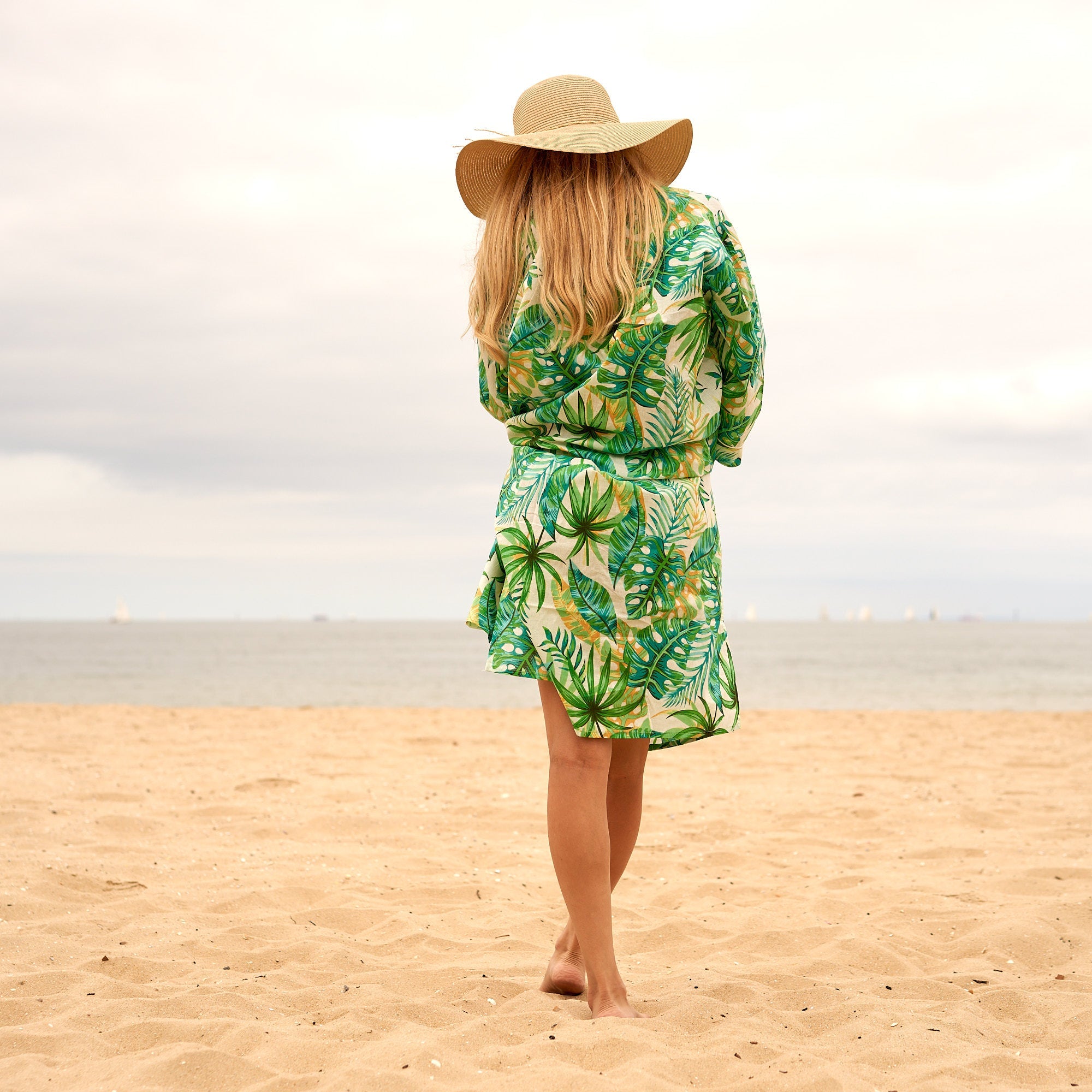 Lush Tropics Cotton Kimono | Jungle Inspired