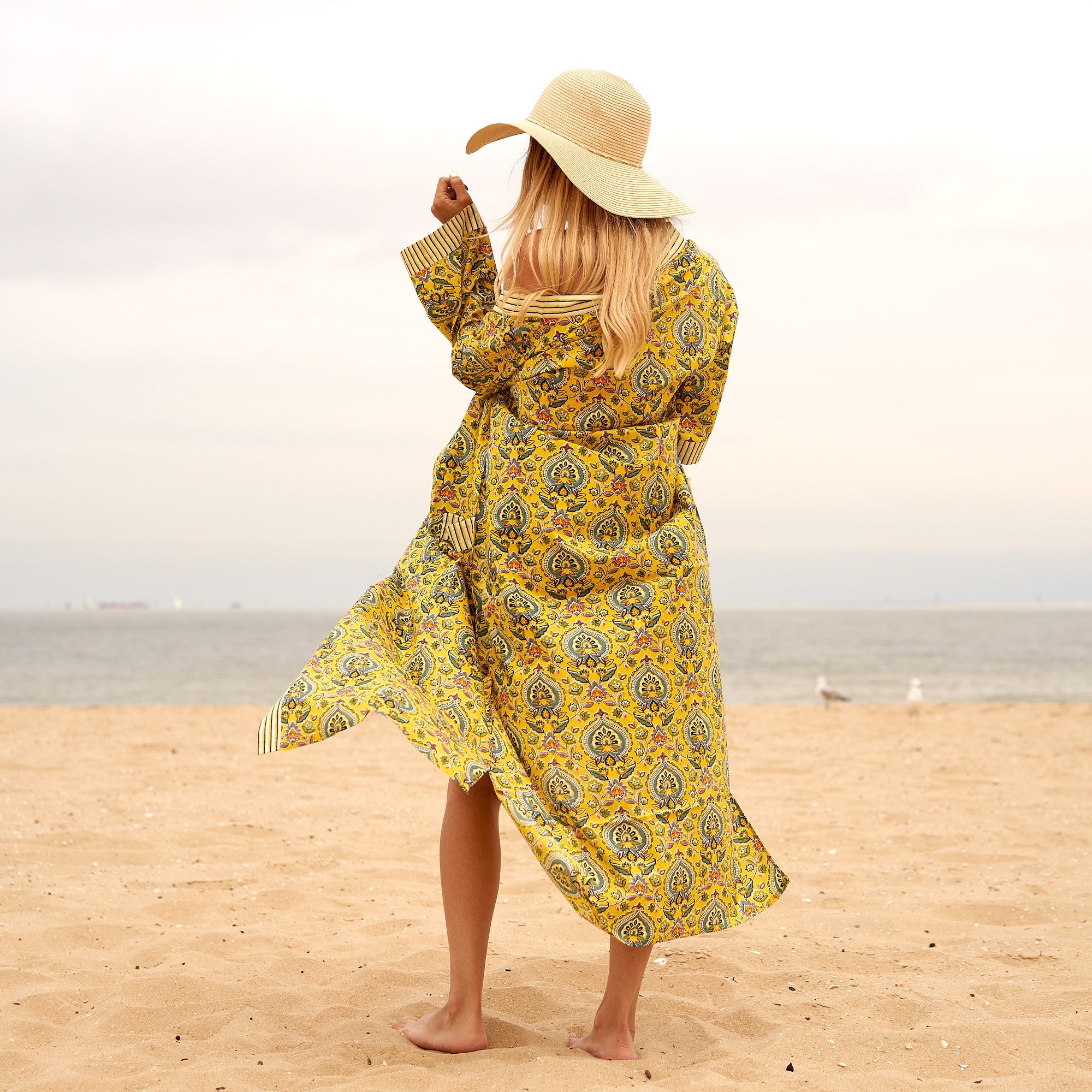 Indian Summer Cotton Kimono | Warm Hues