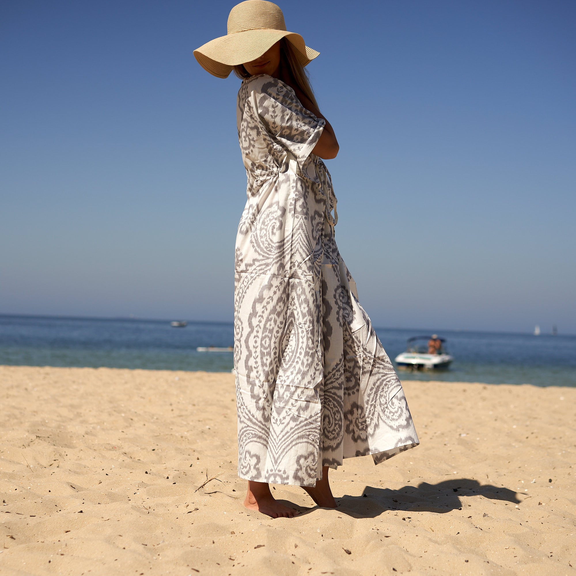 Seaside Breeze' 100% Cotton Kaftan | Coastal Look