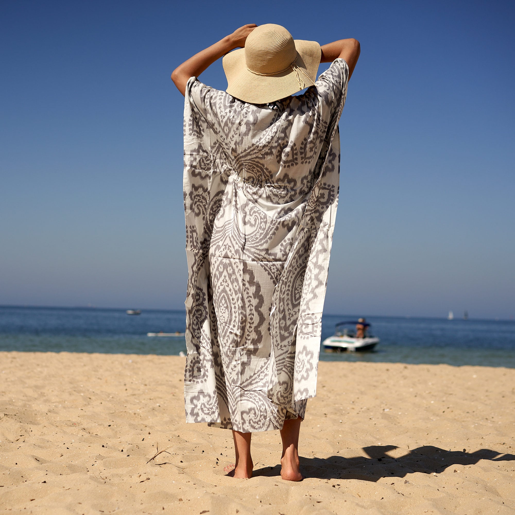 Seaside Breeze' 100% Cotton Kaftan | Coastal Look