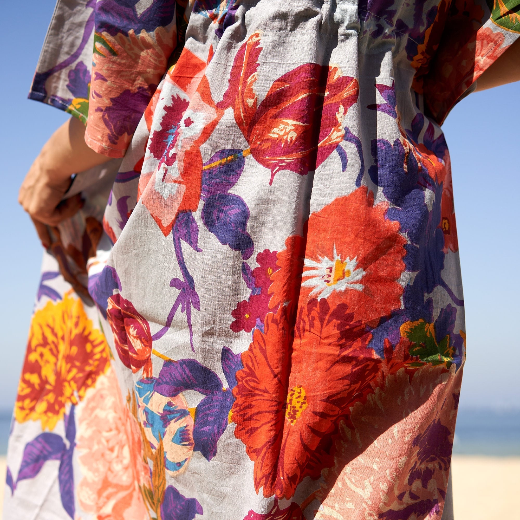 Island Adventure' 100% Cotton Kaftan | Boho Kaftan