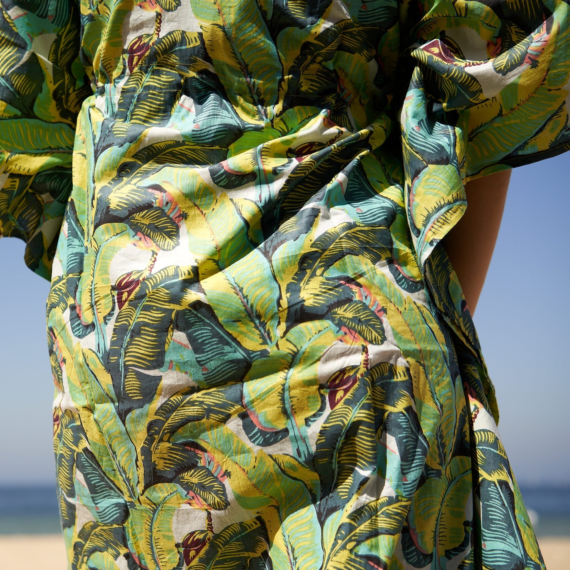 Tropical Tapestry' 100% Cotton Kaftan | Jungle Inspired