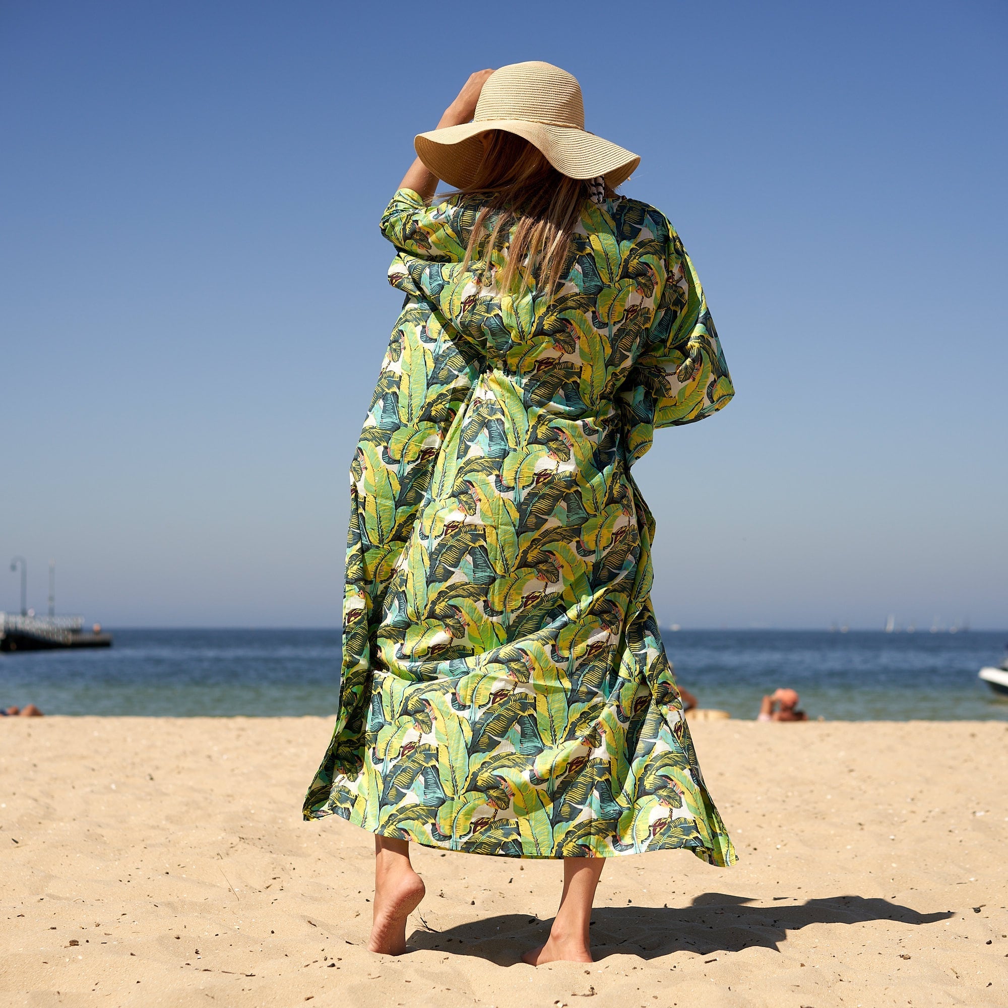 Tropical Tapestry' 100% Cotton Kaftan | Jungle Inspired