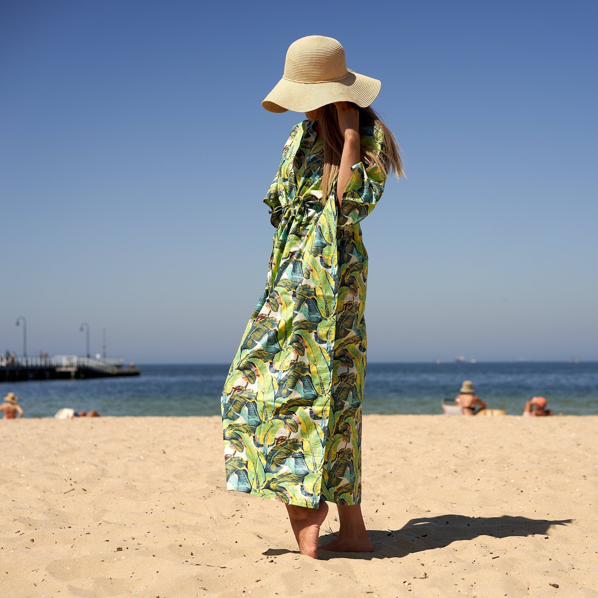 Tropical Tapestry' 100% Cotton Kaftan | Jungle Inspired