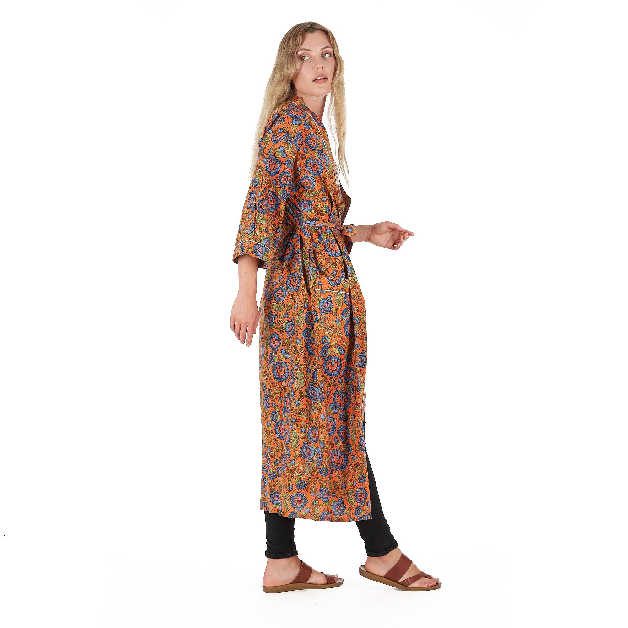 Lounge In Style Cotton Kimono Robe