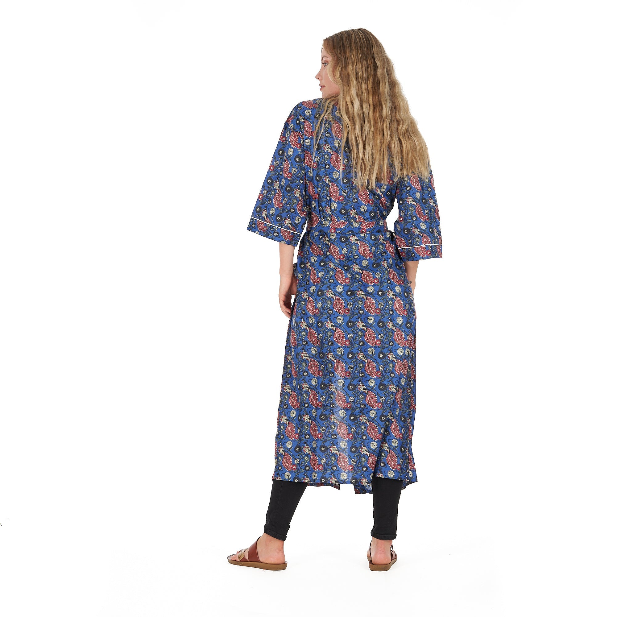 Serene Style Cotton Kimono Robe