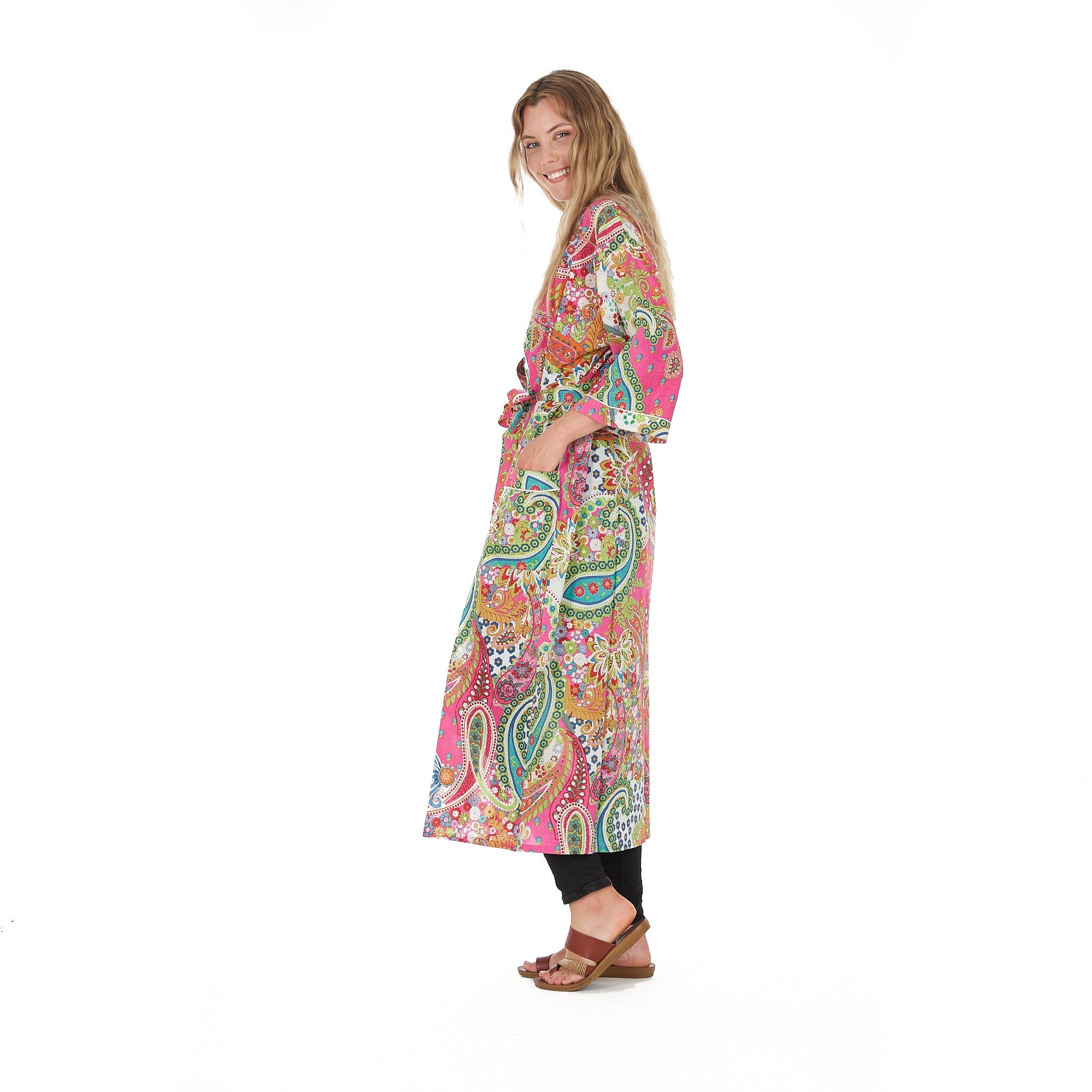 A Splash of Florals Kimono Robe