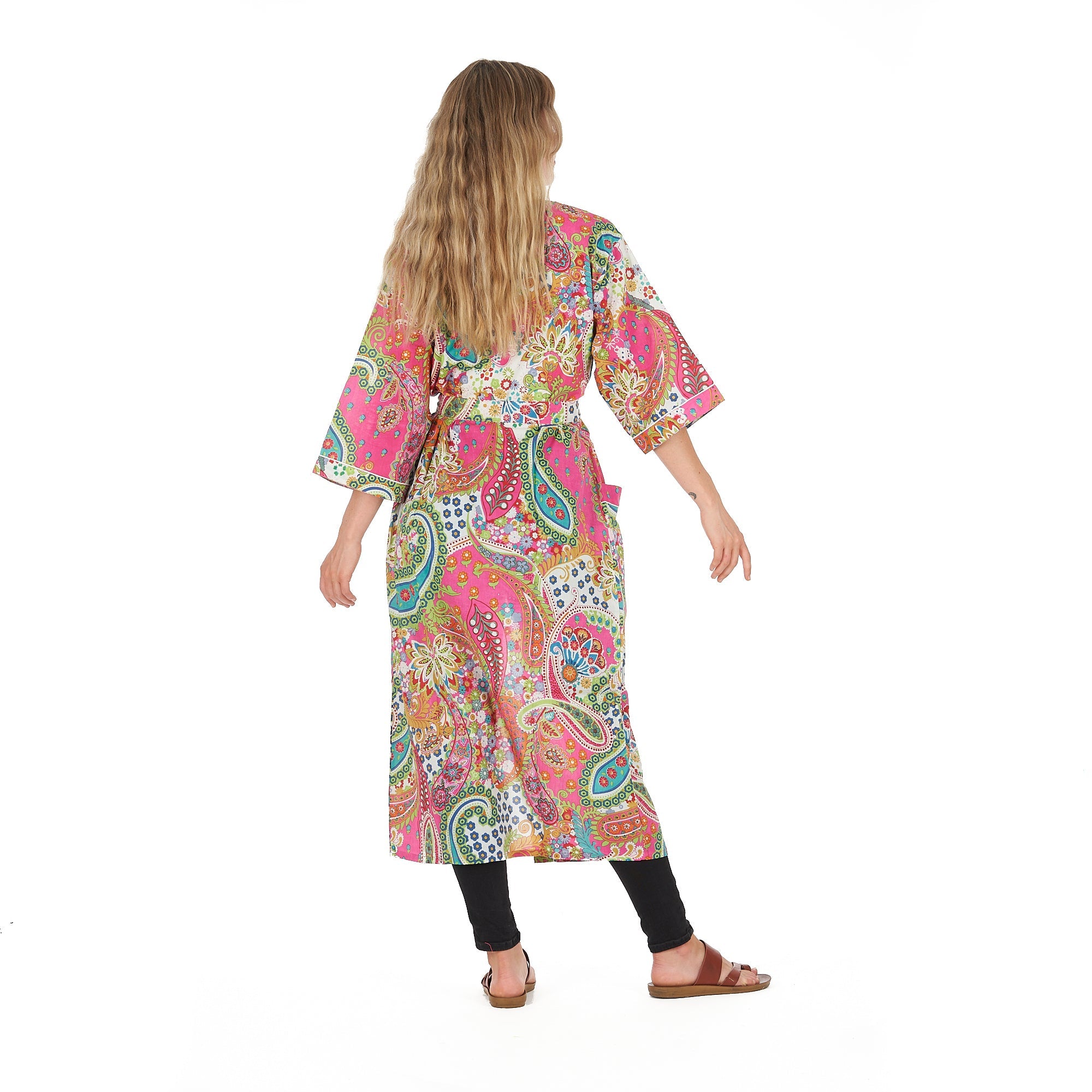 A Splash of Florals Kimono Robe