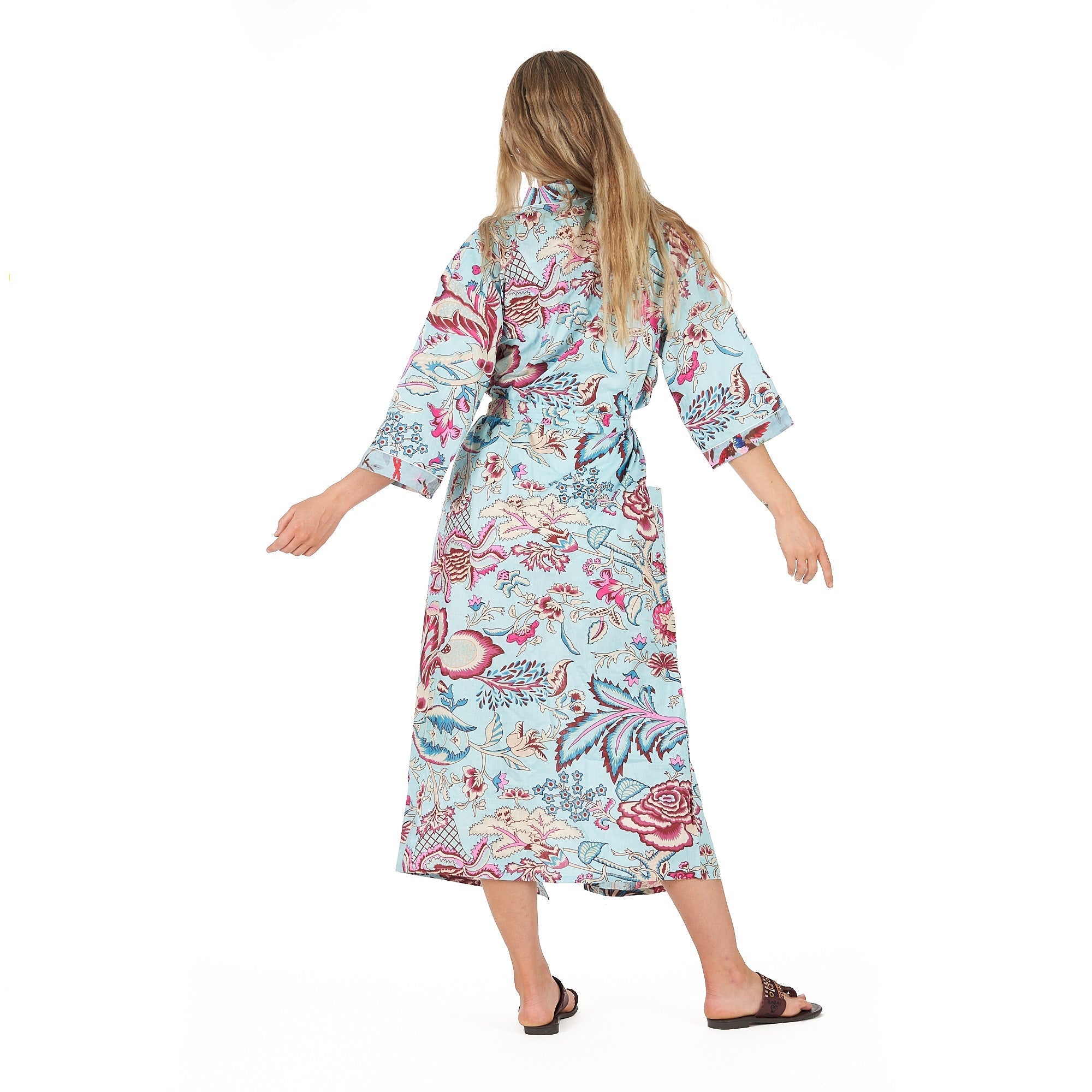 Island Euphoria Cotton Kimono Robe