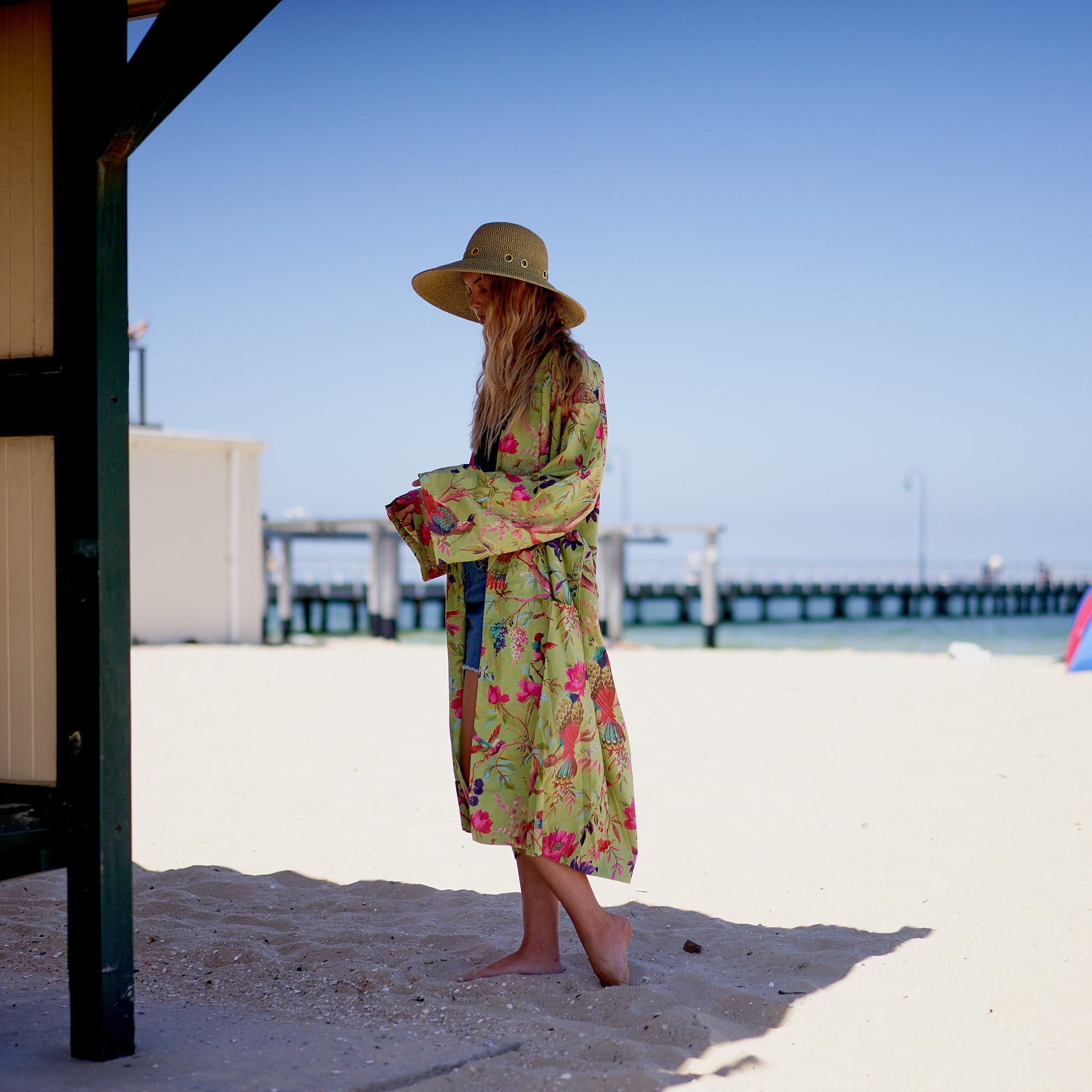 Weekend Escape Cotton Kimono Robe