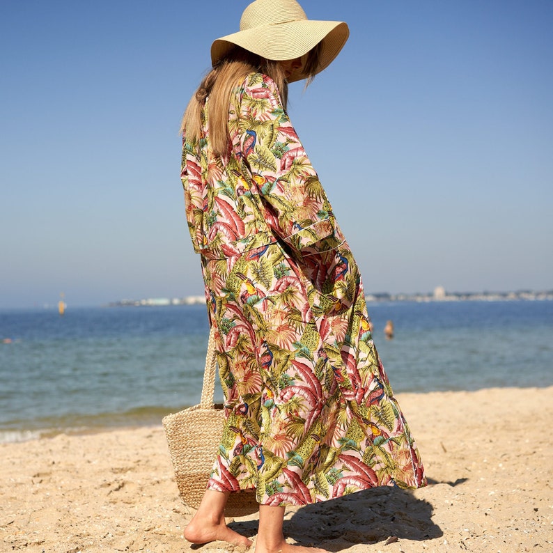 Beach Bliss' 100% Cotton Kimono Robe | Relaxed Boho