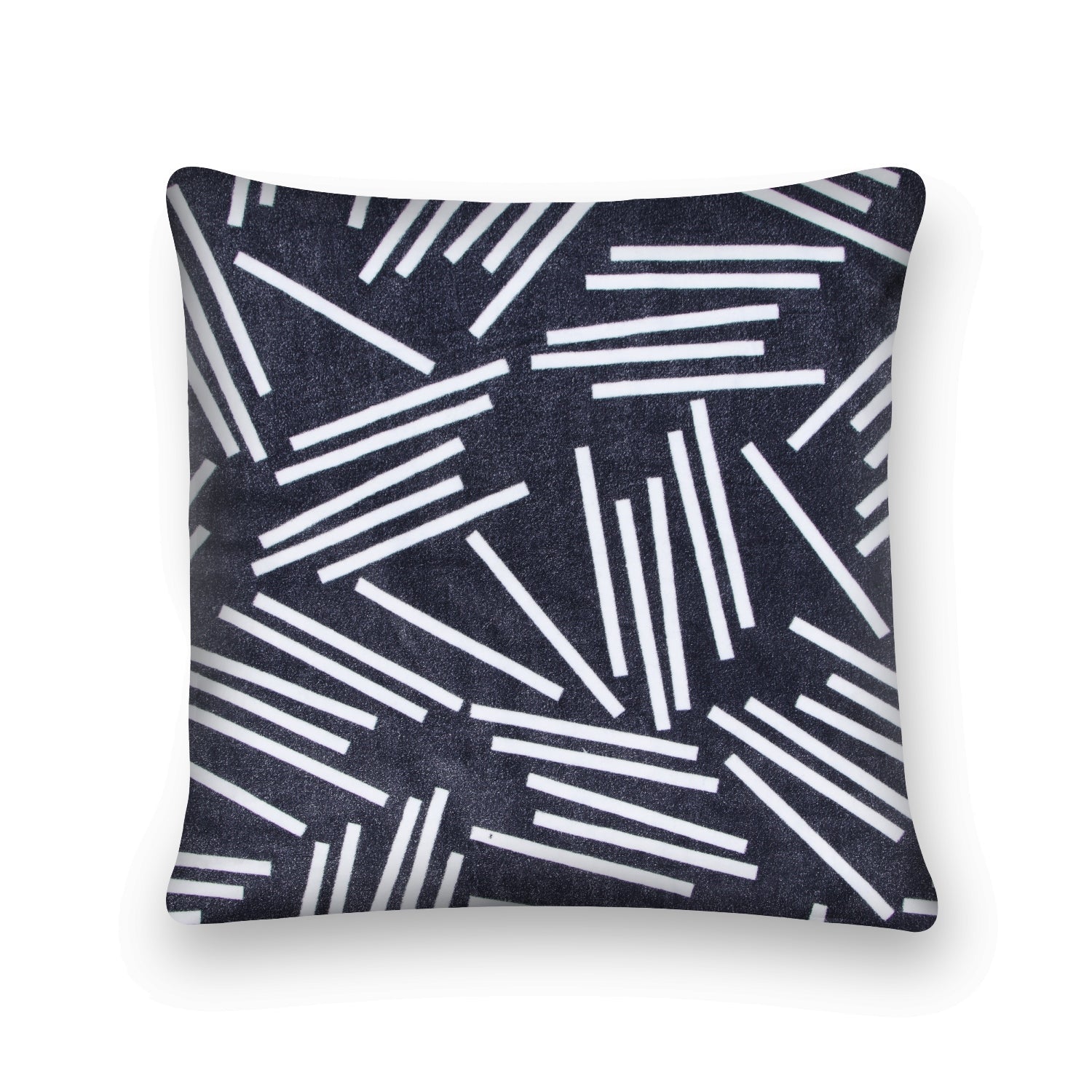 Geometric Zen Velvet Cushion Cover - Cotton