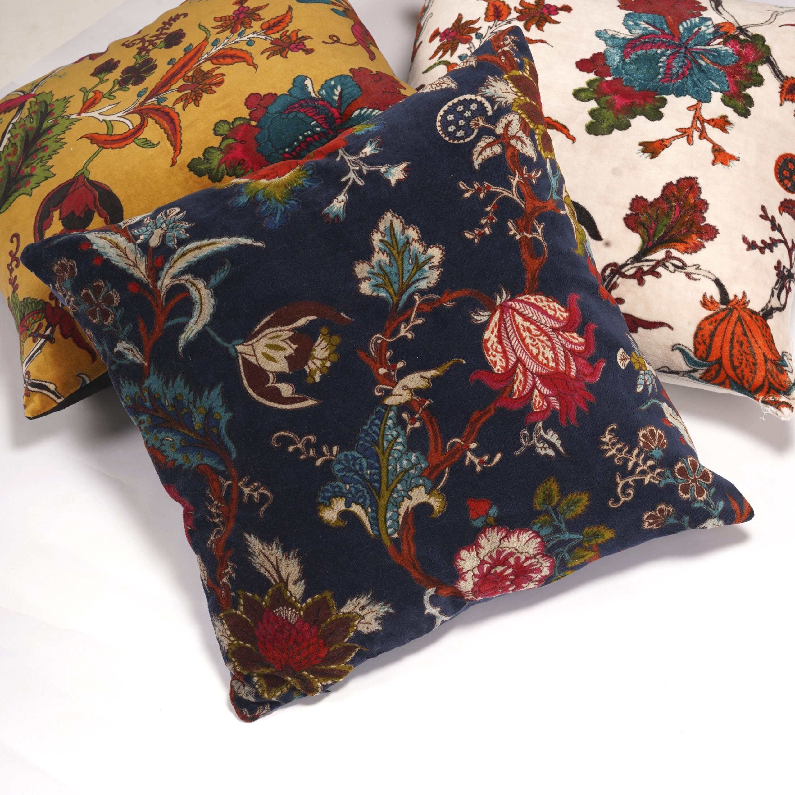 'Secret Garden' Velvet Cushion Cover - Artistic Design