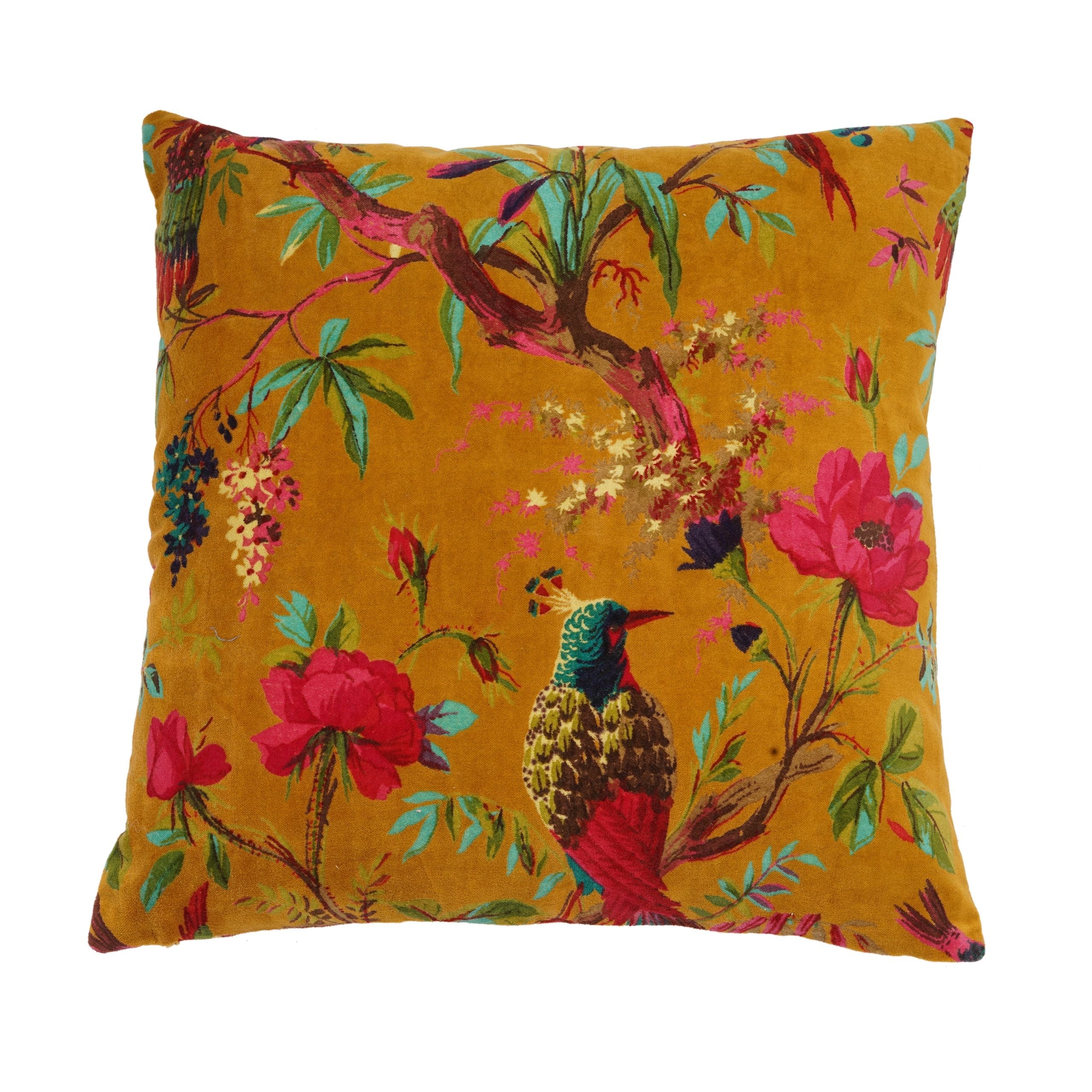 'Paradise Found' Velvet Cushion Cover - Chic Accent