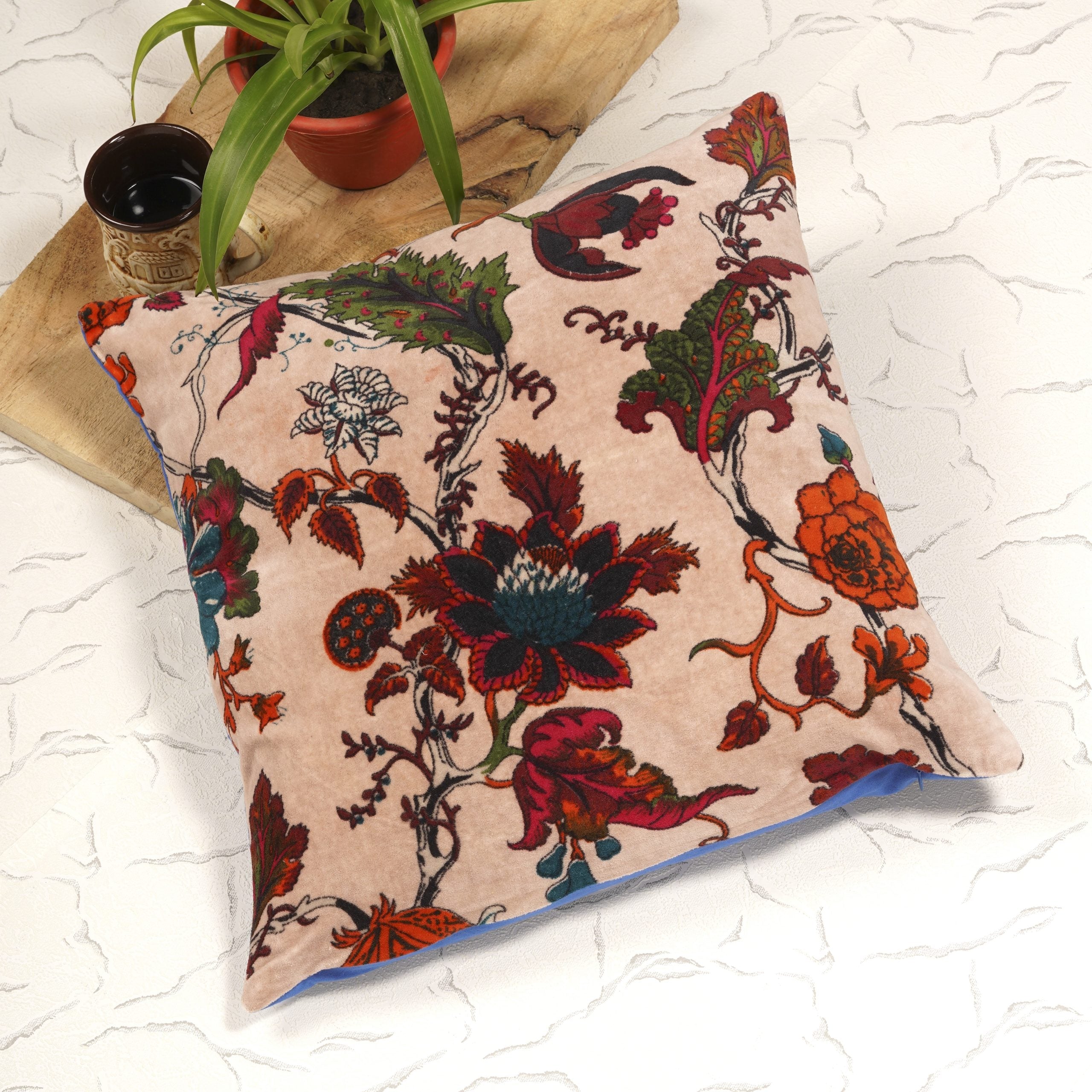 'Eisha Escape' Velvet Cushion Cover - Soft Comfort