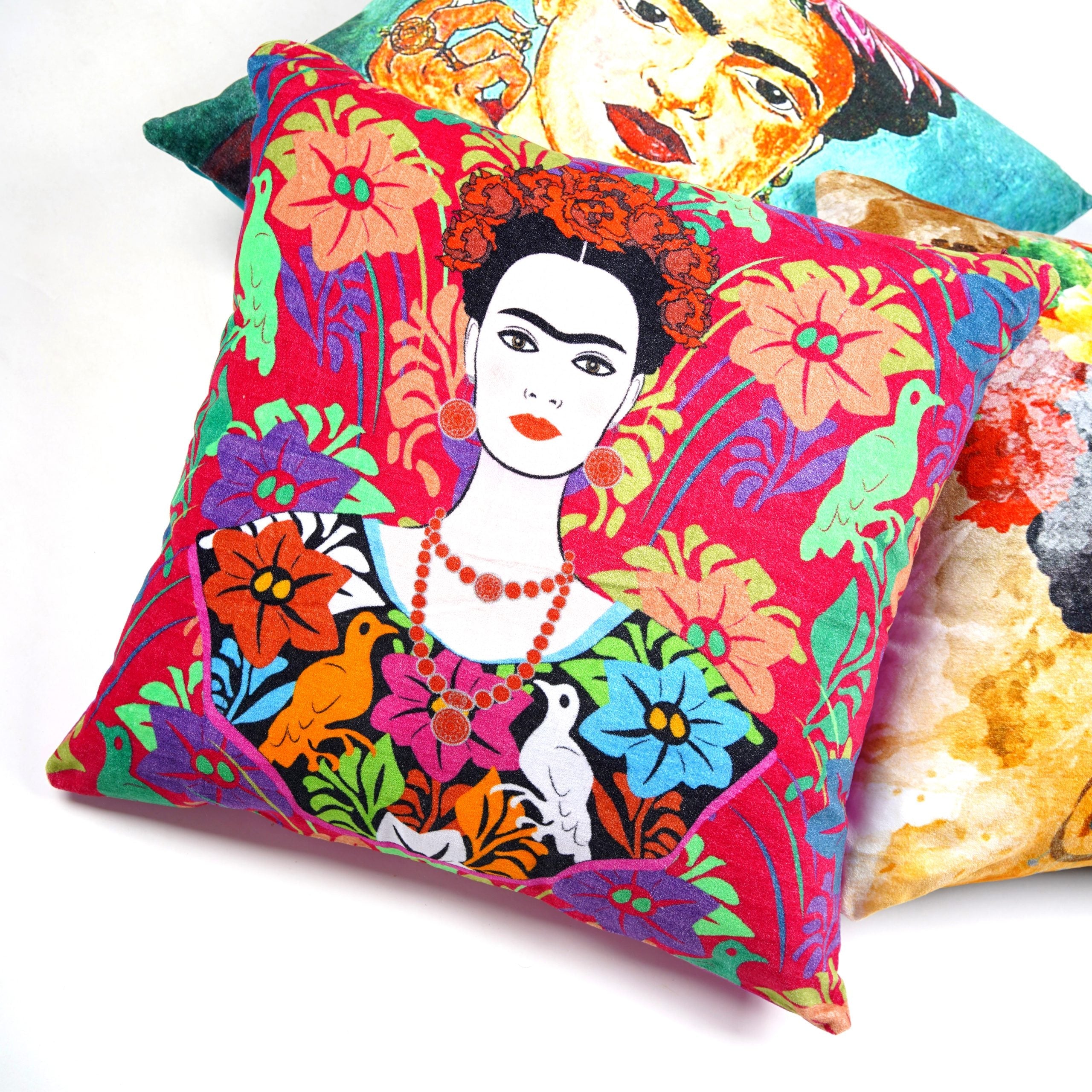 Mexican Brilliance - Cotton Velvet Cushion Cover