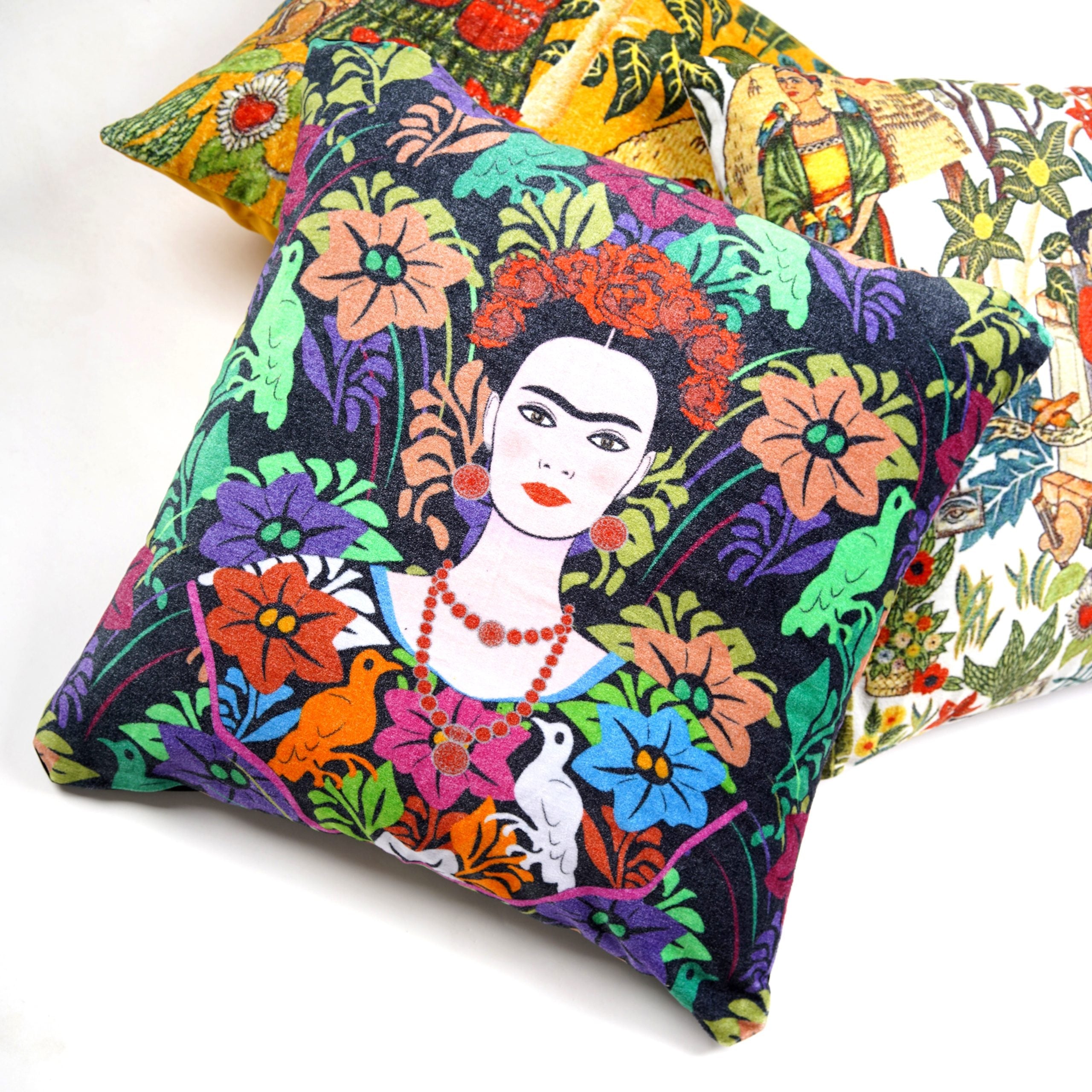 Artistic Allure - Cotton Velvet Cushion Cover