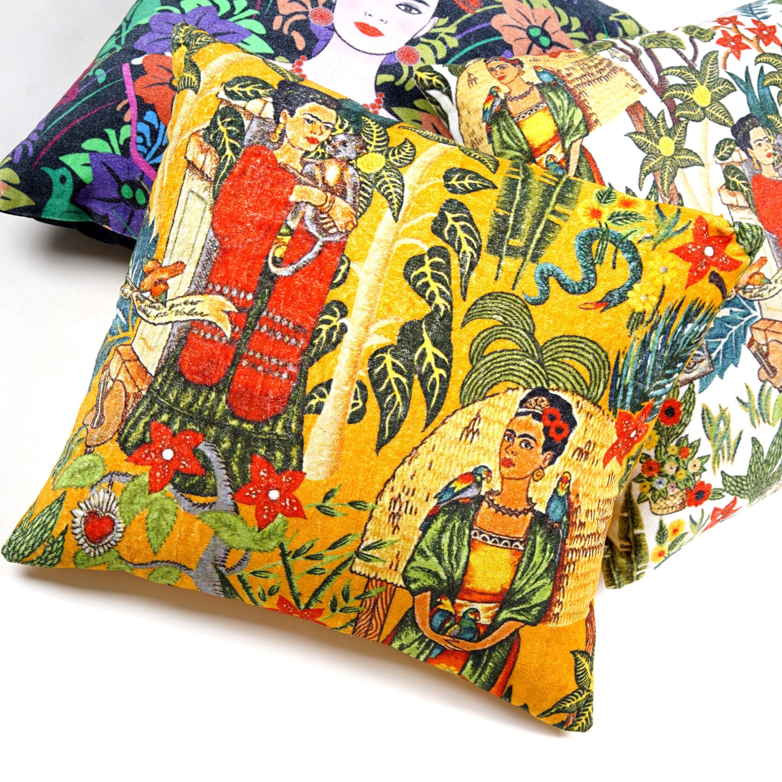 Eclectic Enchantment - Cotton Velvet Cushion Cover