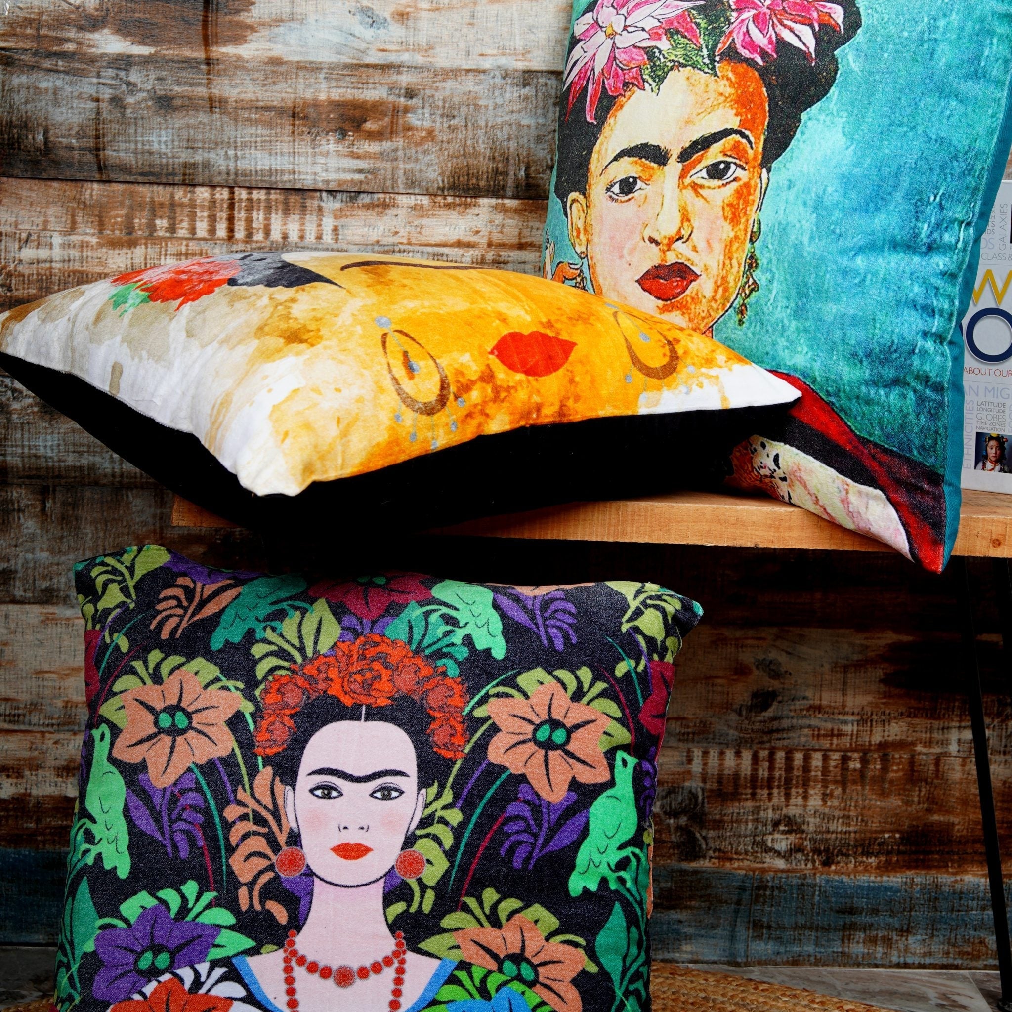 Artistic Allure - Cotton Velvet Cushion Cover