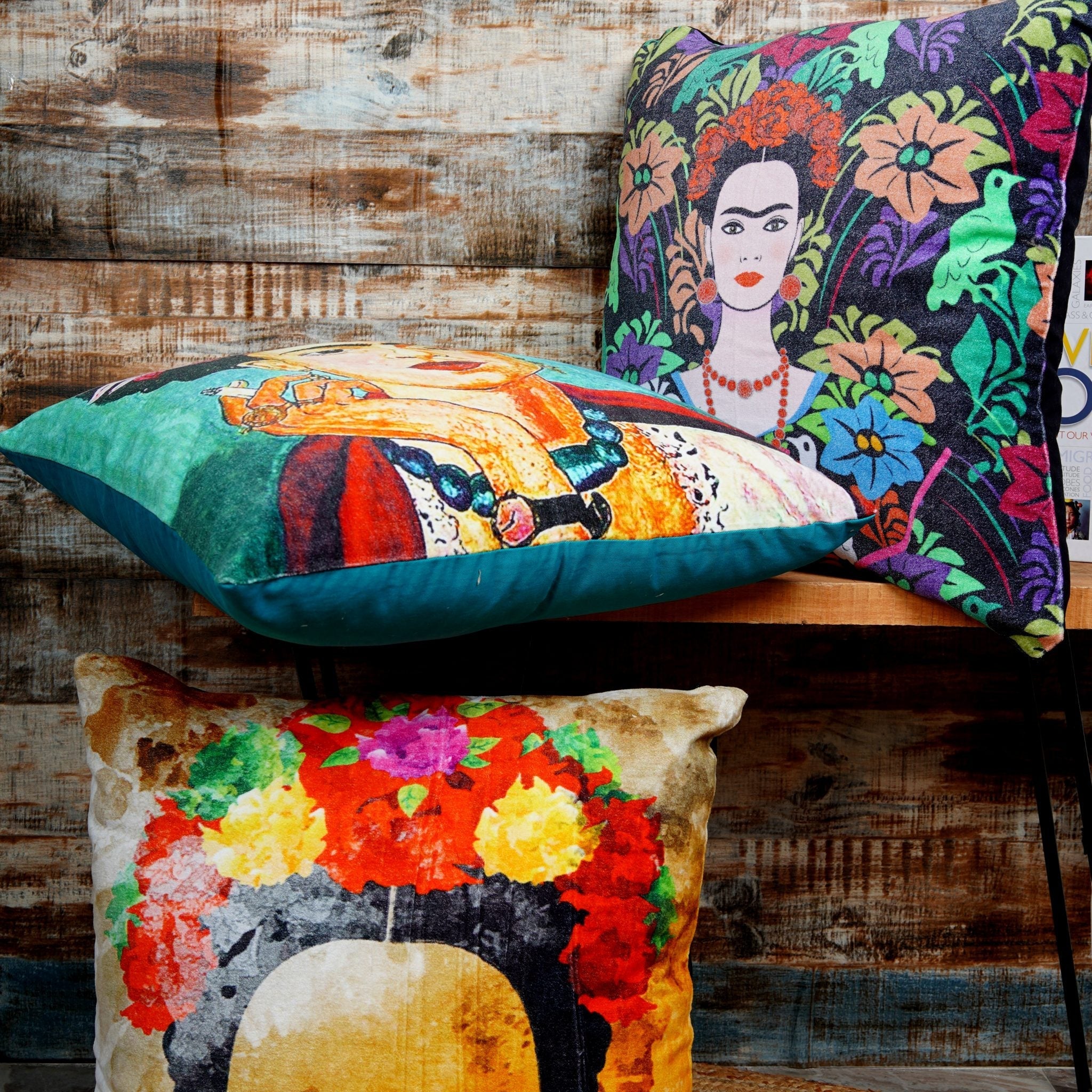 Artistic Bohemia - Cotton Velvet Cushion Cover