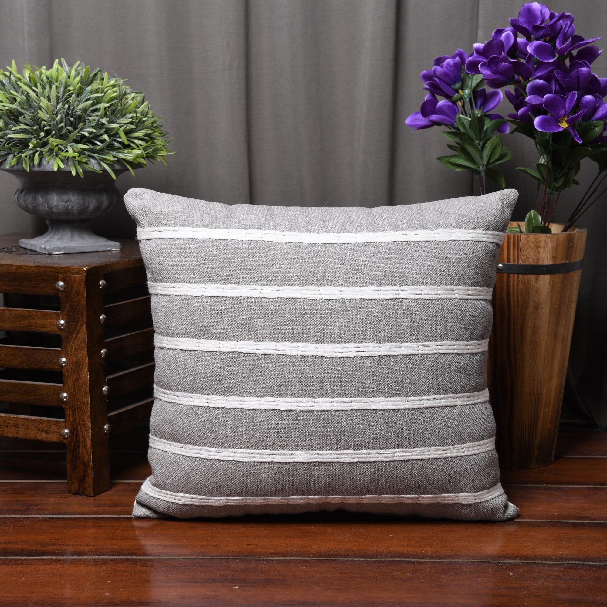 Country Oasis Wool Cushion Cover - Handwoven