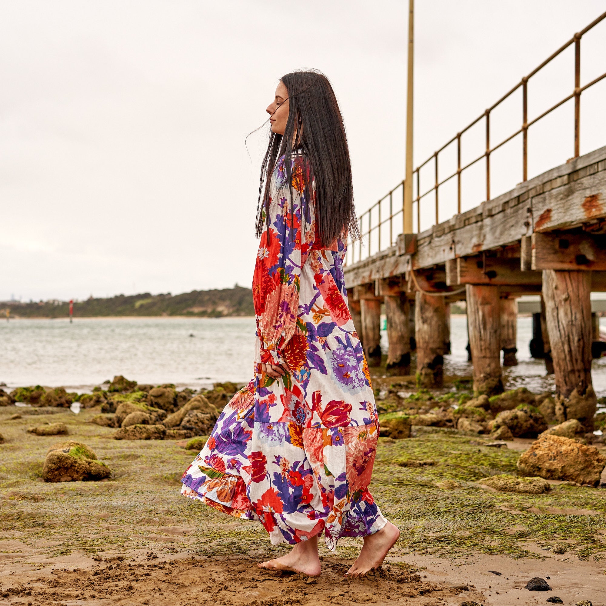 Bold Blooms Maxi Dress | Floral Statement