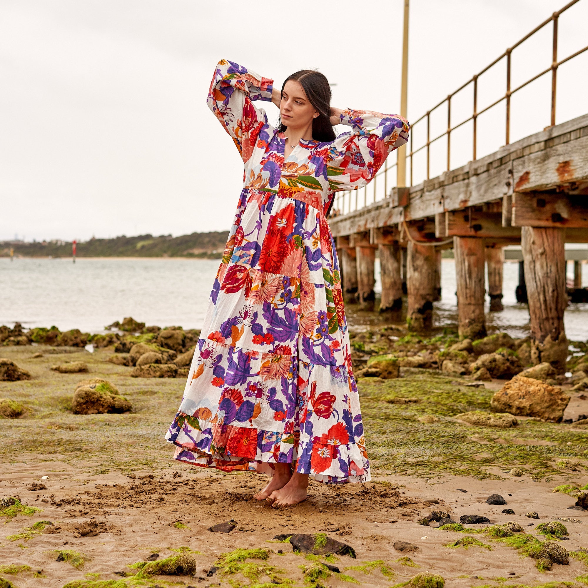 Bold Blooms Maxi Dress | Floral Statement