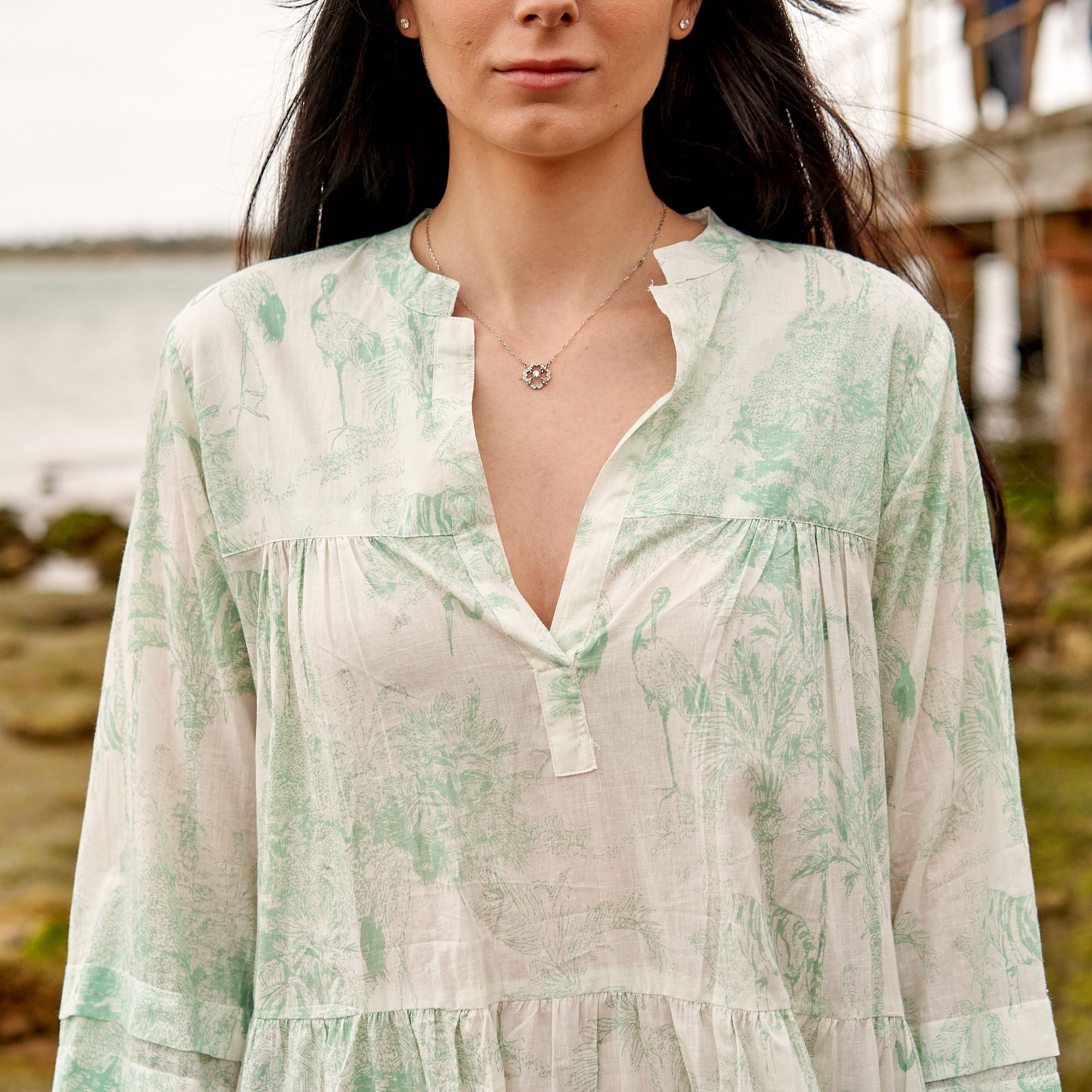 Mint Green Bliss Cotton Dress | Fresh Look