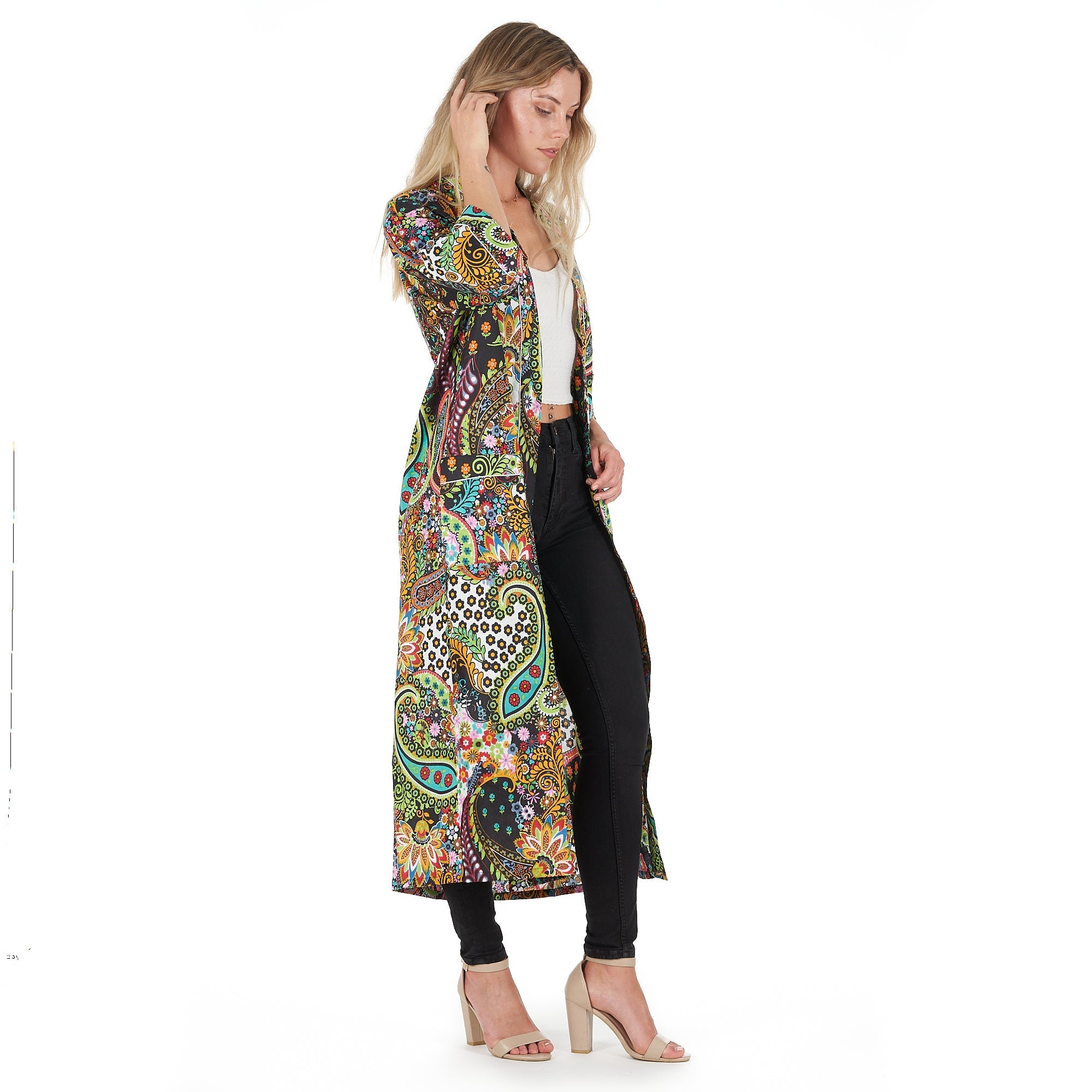 Ebony Escape Cotton Kimono Robe