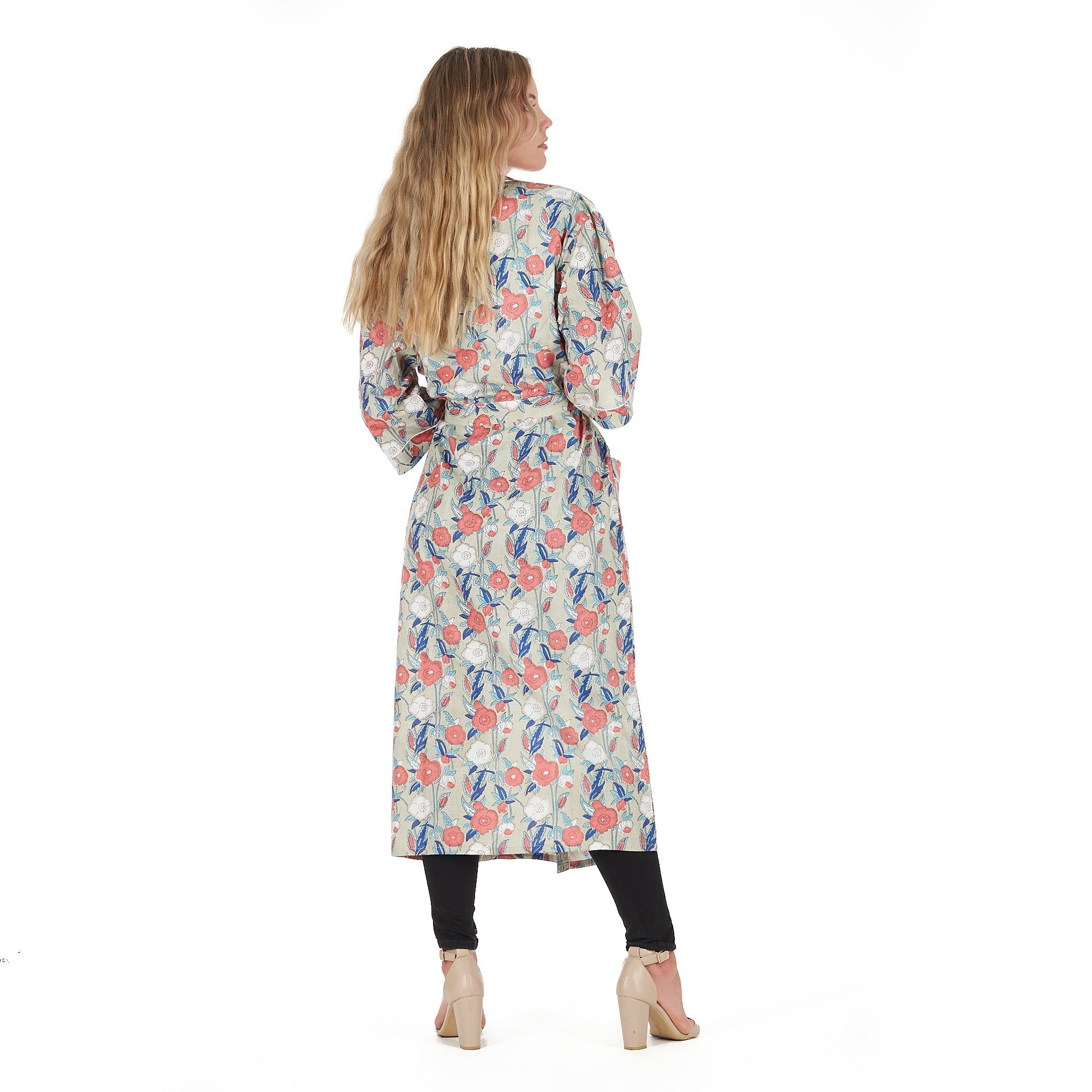 Leisurely Luxe Cotton Kimono Robe