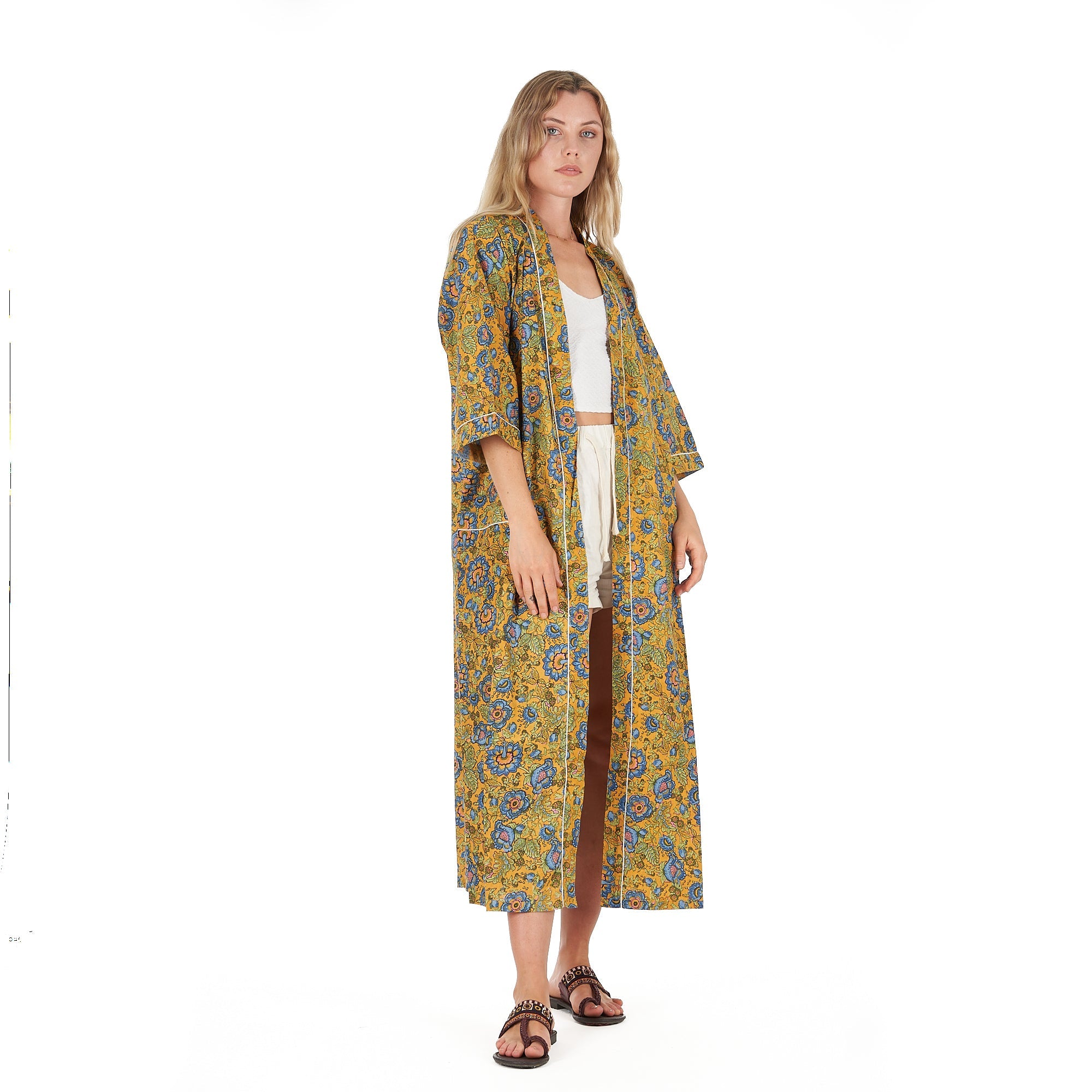 Gardenia Goddess Kimono Robe