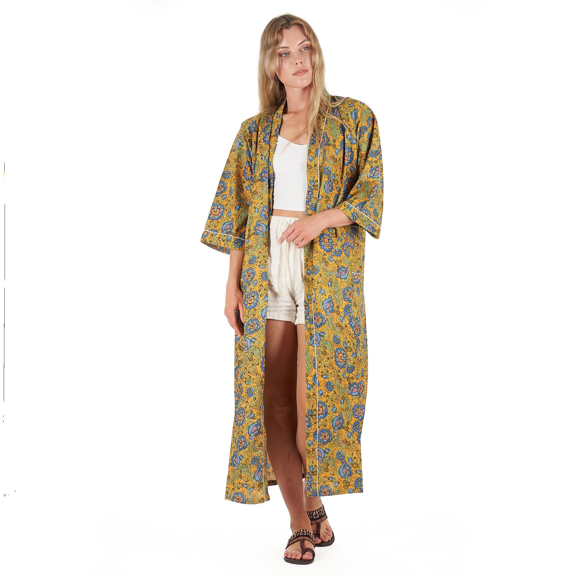 Gardenia Goddess Kimono Robe