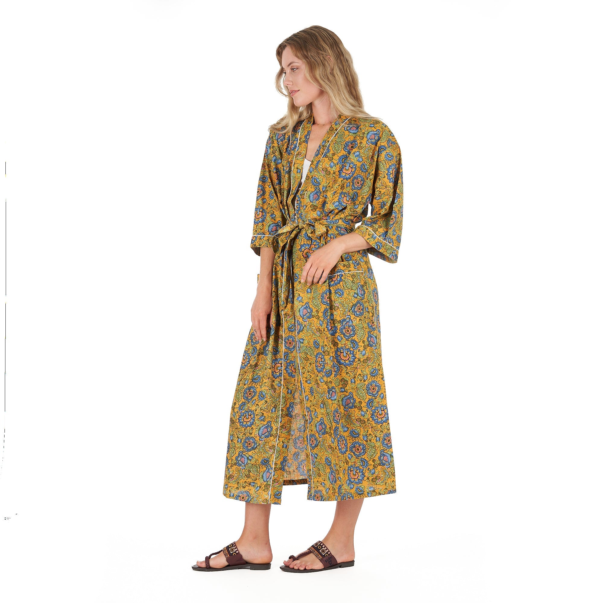 Gardenia Goddess Kimono Robe