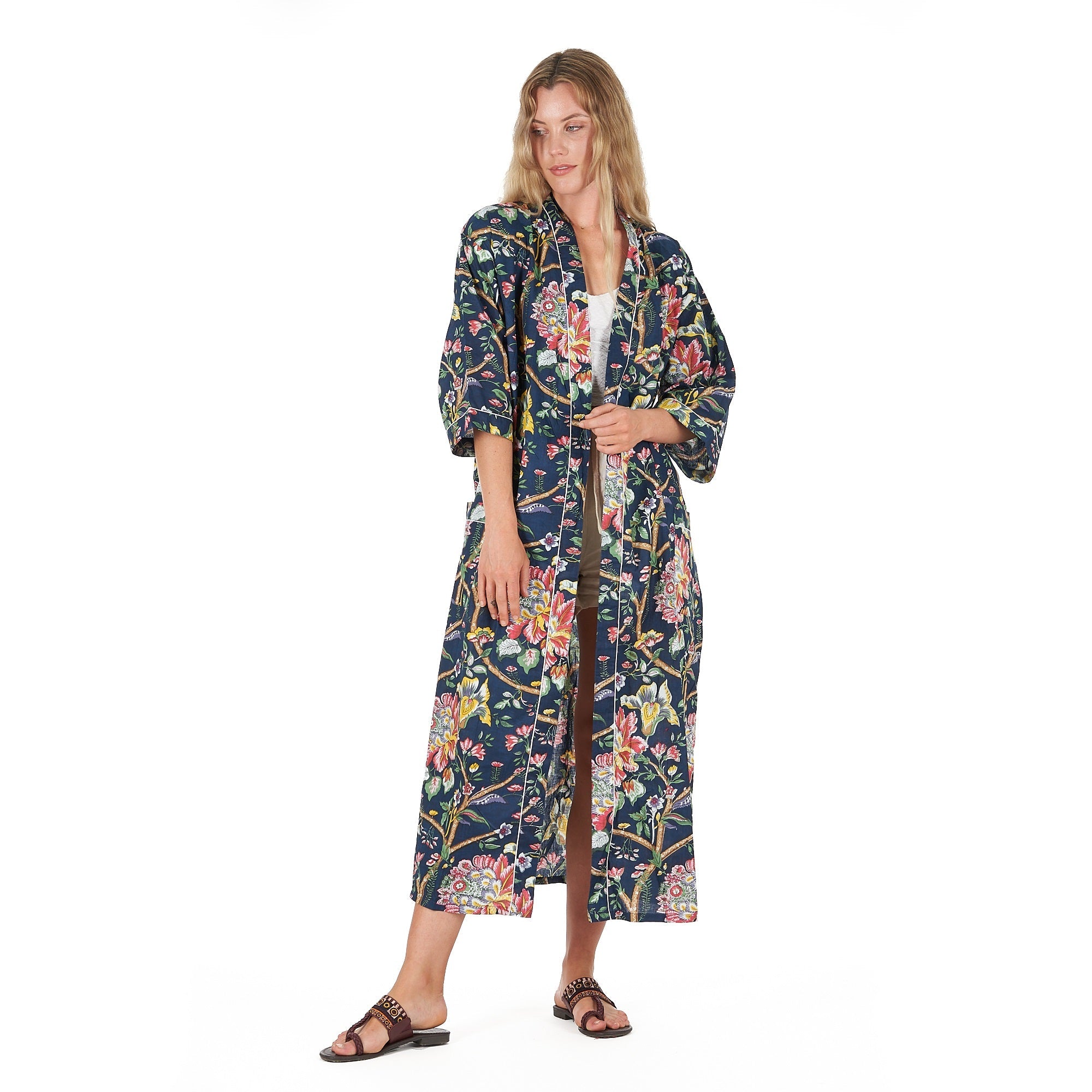 Nocturnal Botanics Cotton Kimono Robe