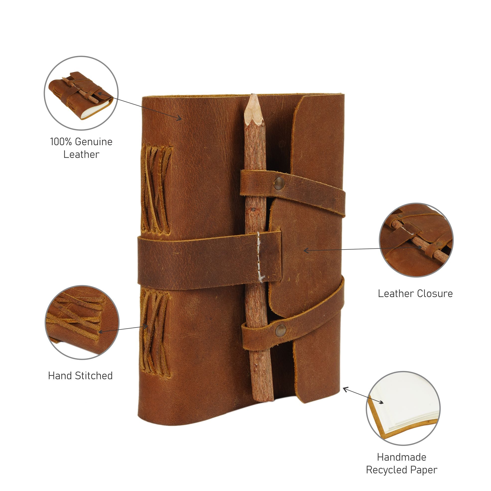 Penning Down Heritage Leather Journal