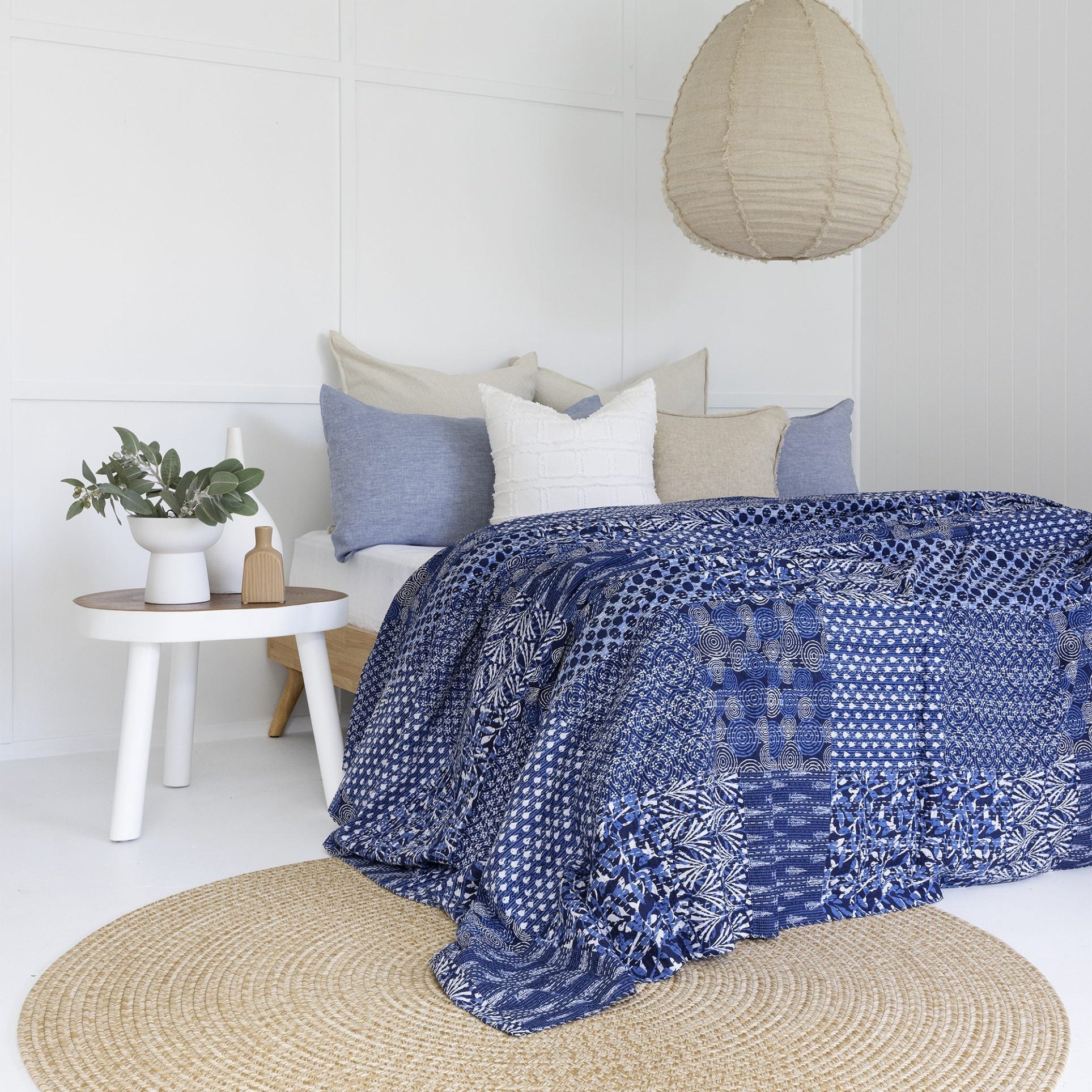 Avya Indian Kantha Quilt Blanket – Duvet Throw