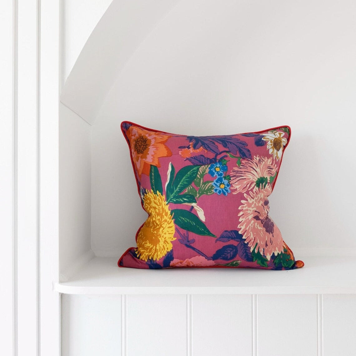 Frida Cushion Cover - Anthro Fuchsia | Mexican Art