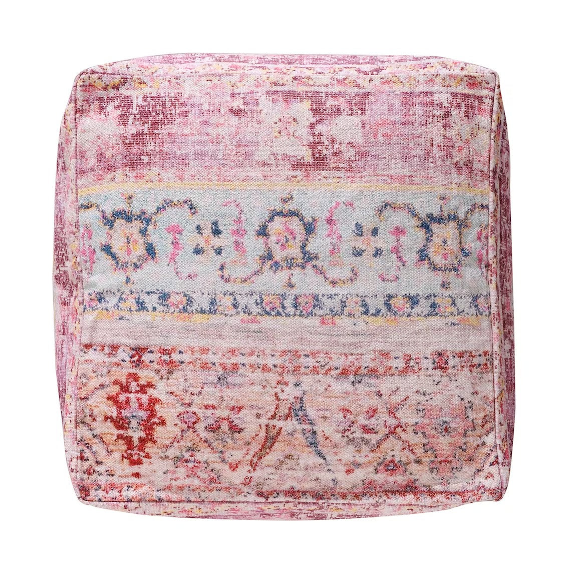 Moroccan Ottoman Cushion Cover, Pouf, Footstool - Turkish Kilim | Boho Style