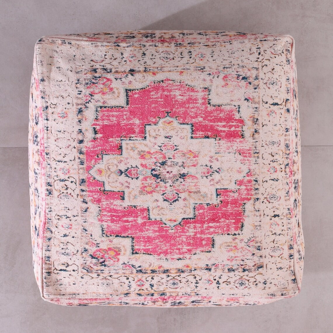 Moroccan Ottoman Cushion Cover, Pouf, Footstool - Grand Delight | Moroccan Decor